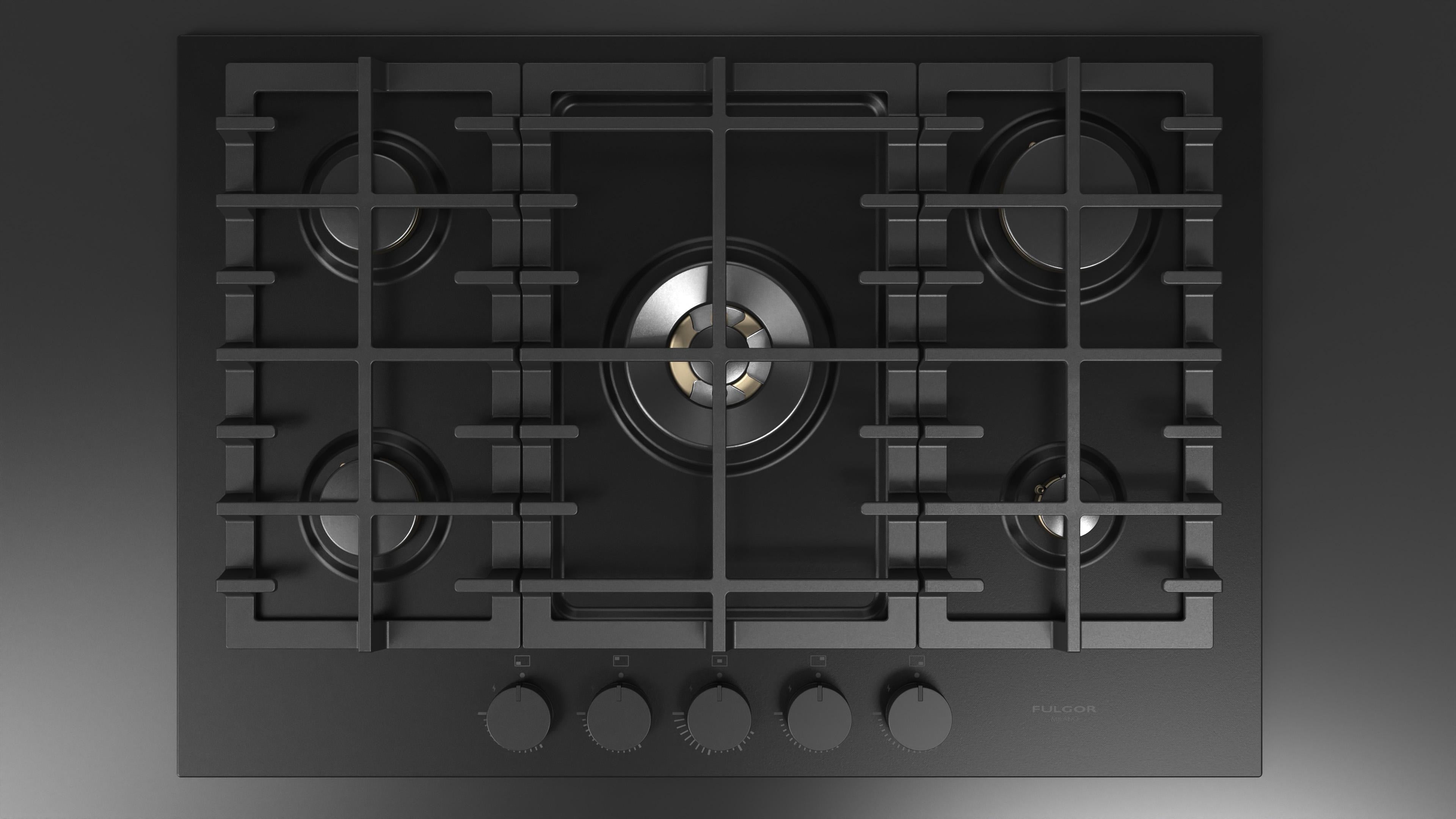 Fulgor Milano Urbantech 75cm Gas Hob - FUH 7541 G DWK MBK