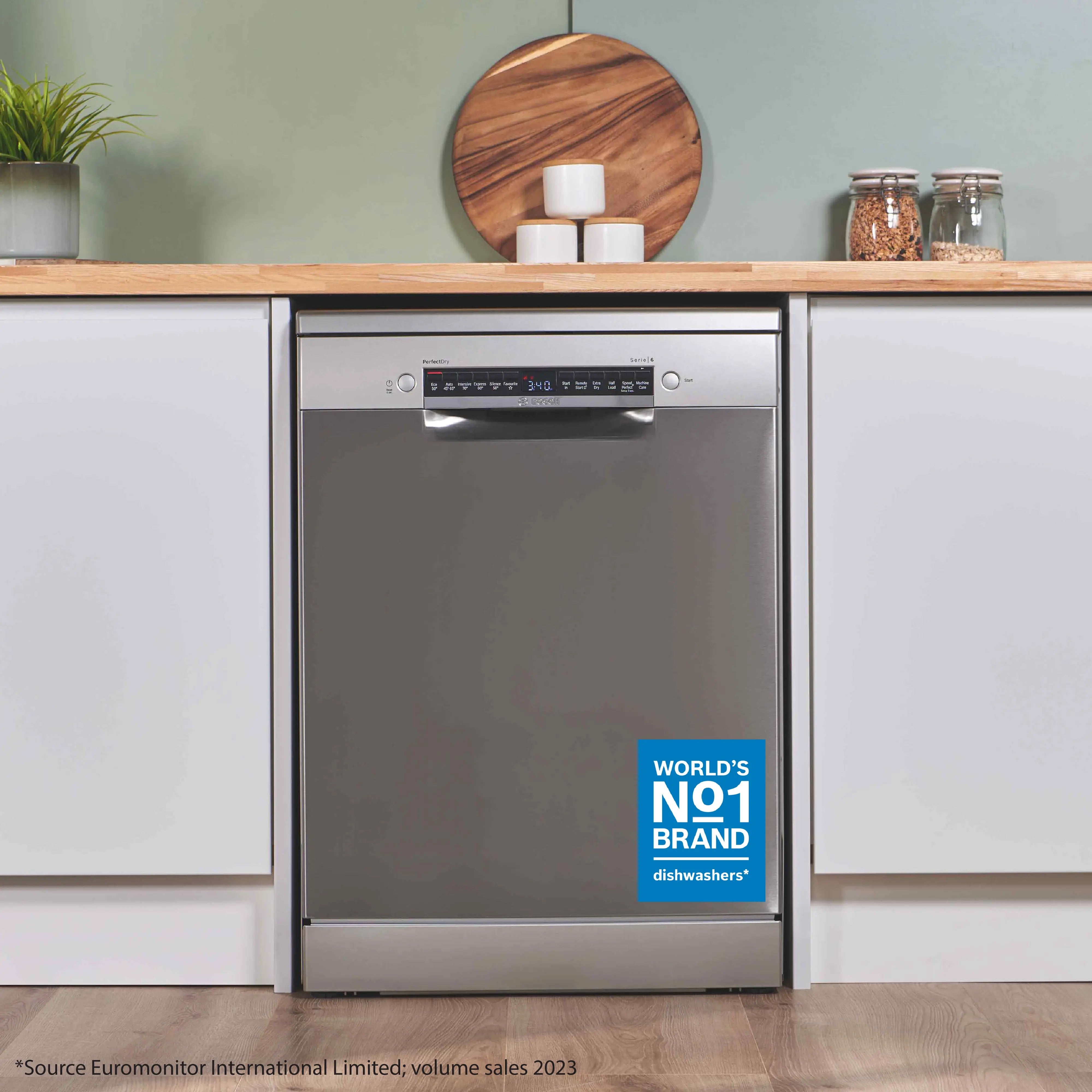 Bosch Series 6 Free-standing dishwasher 60 cm Brushed steel anti-fingerprint - SMS6ZCI10G