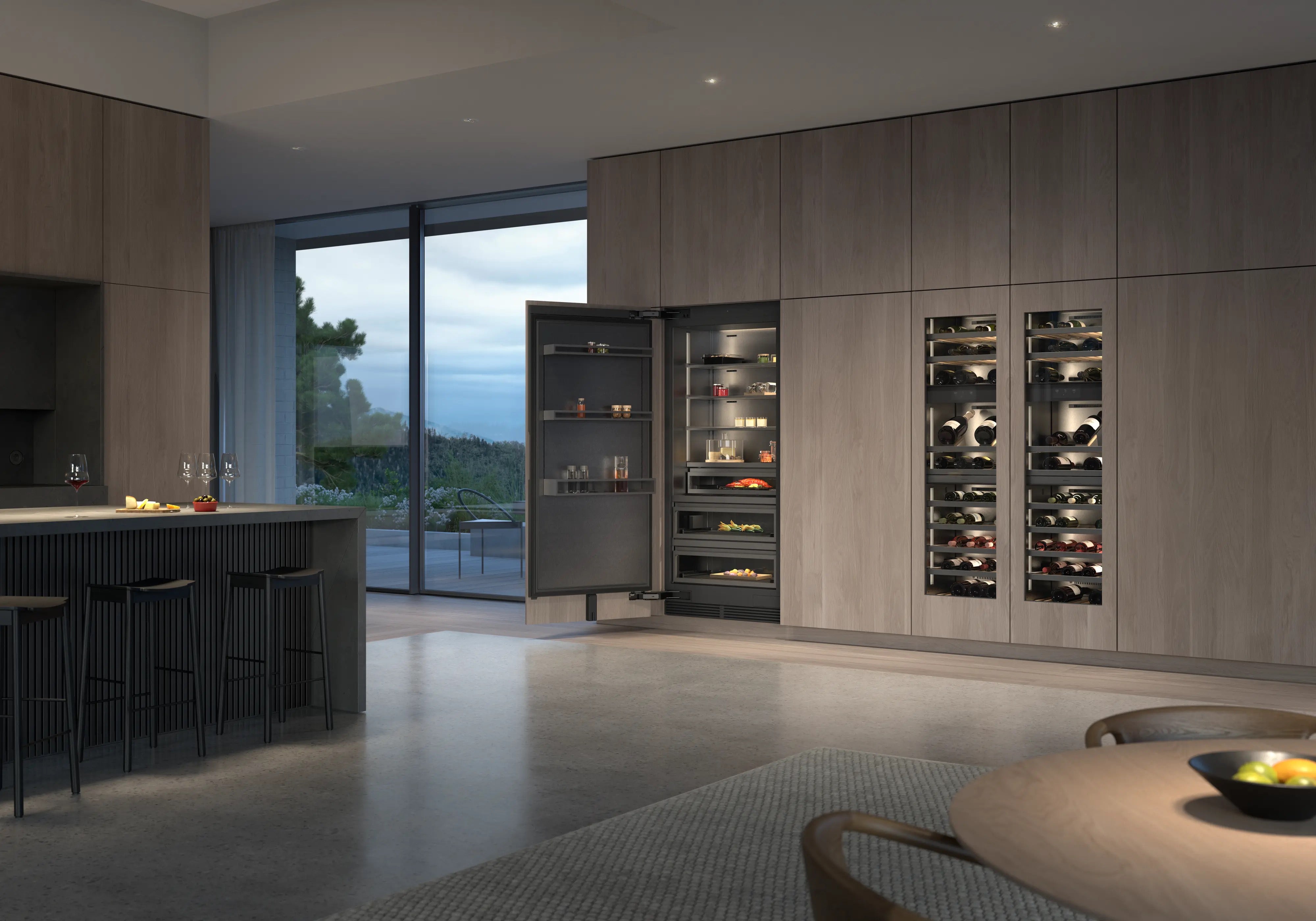 Gaggenau Vario cooling Expressive series freezer 213.4 x 90 cm