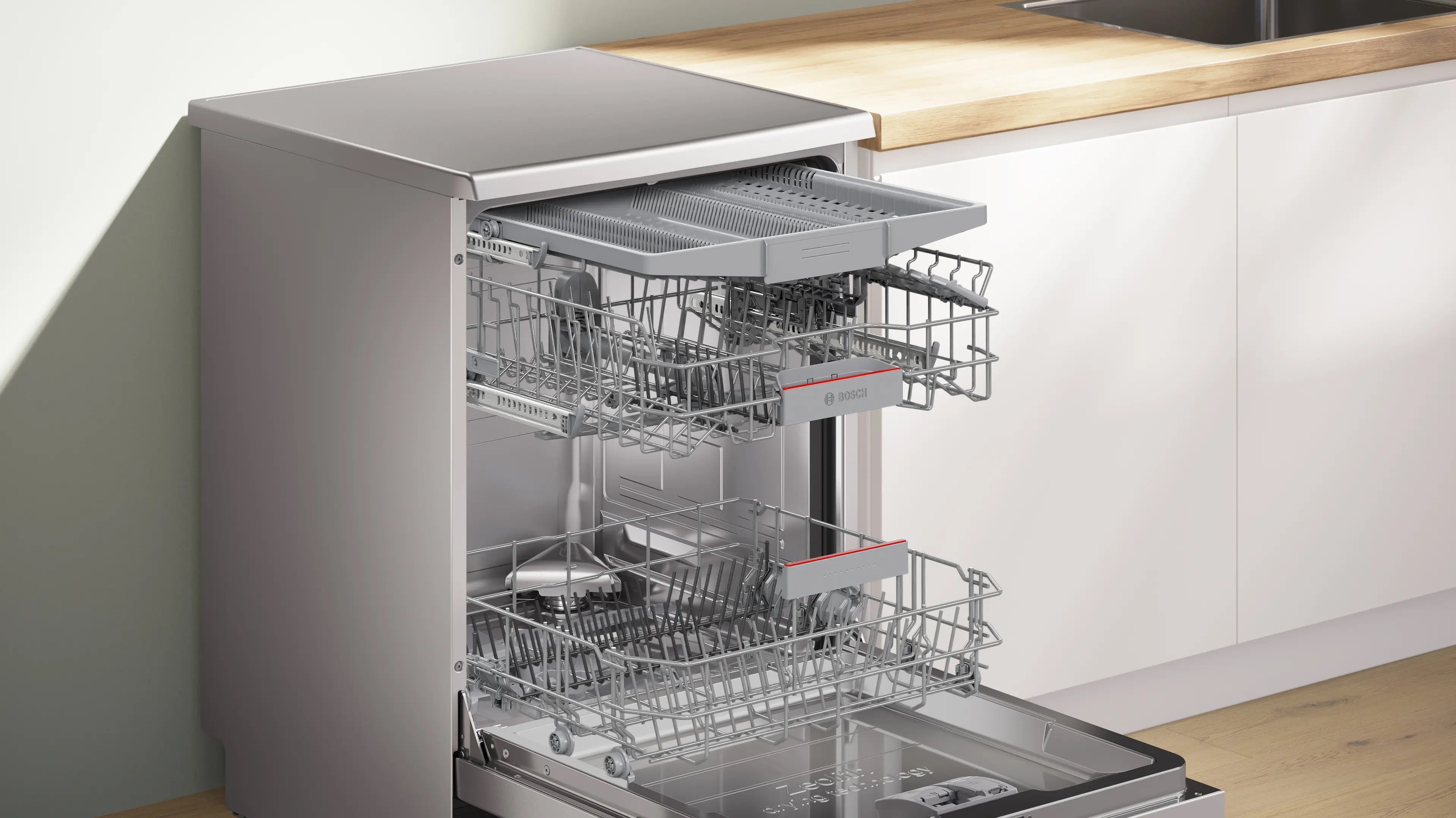 Bosch Series 6 Free-standing dishwasher 60 cm Brushed steel anti-fingerprint - SMS6ZCI10G