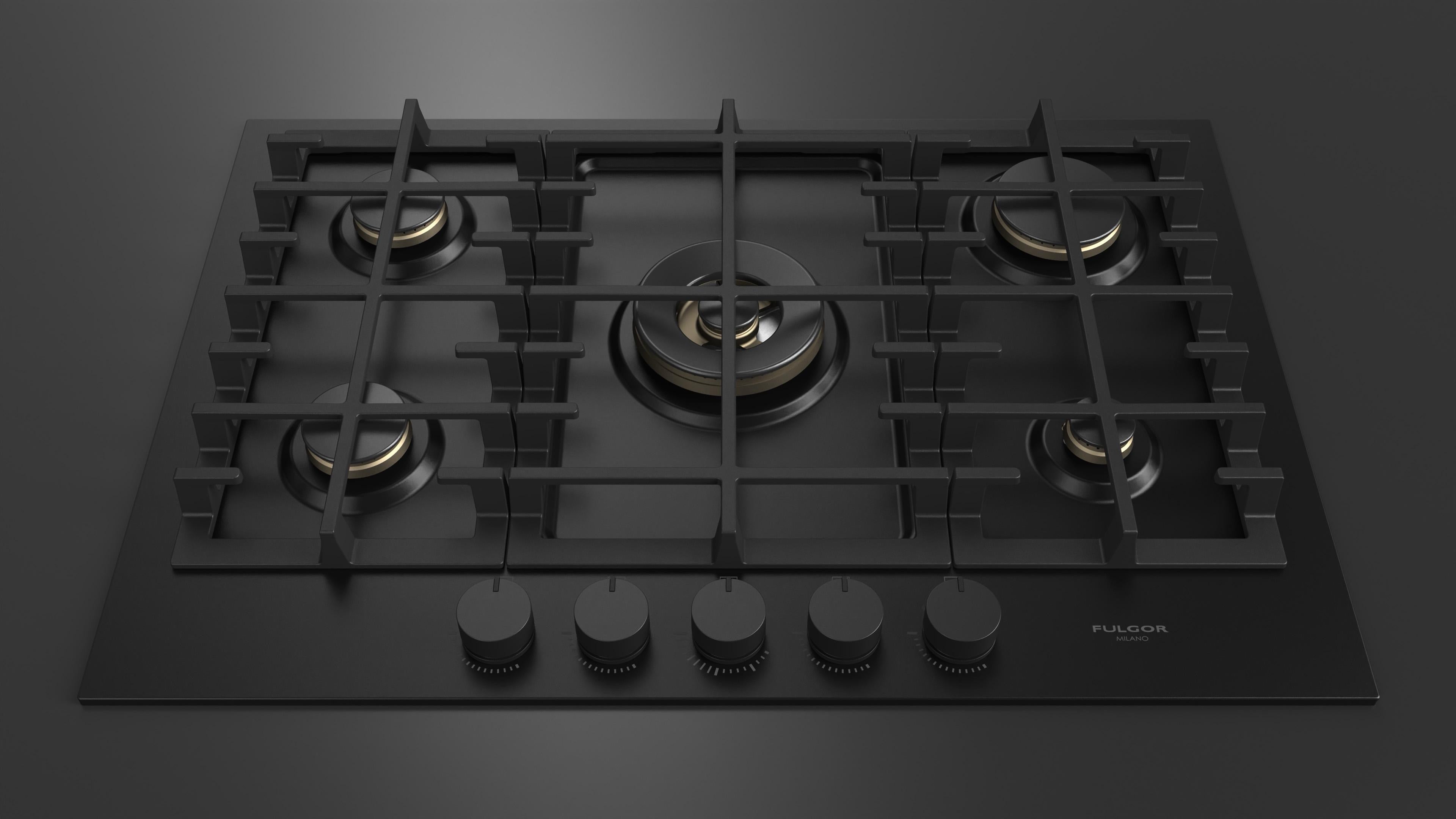 Fulgor Milano Urbantech 75cm Gas Hob - FUH 7541 G DWK MBK