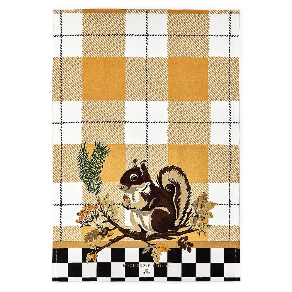 Mackenzie-Childs Squirrel Dish Towel