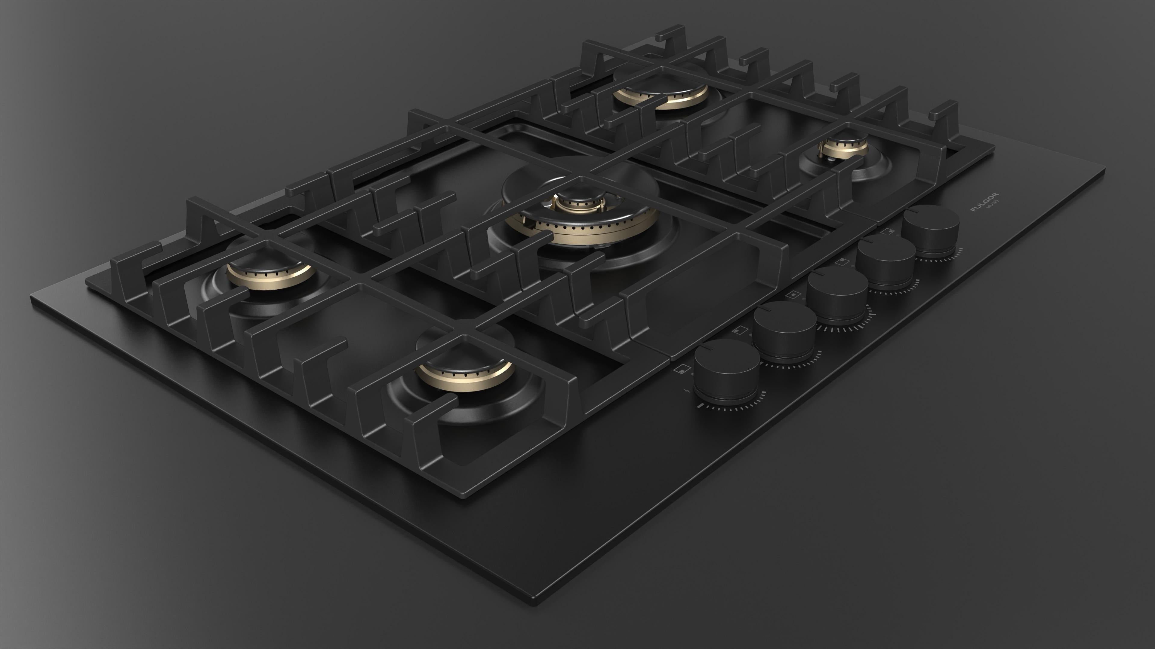Fulgor Milano Urbantech 75cm Gas Hob - FUH 7541 G DWK MBK