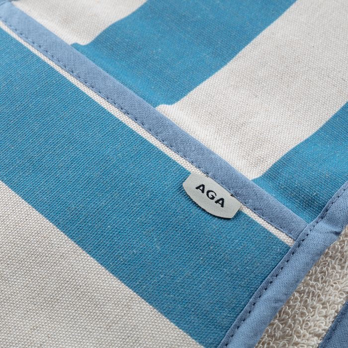 AGA Marina Blue Stripe Double Oven Glove