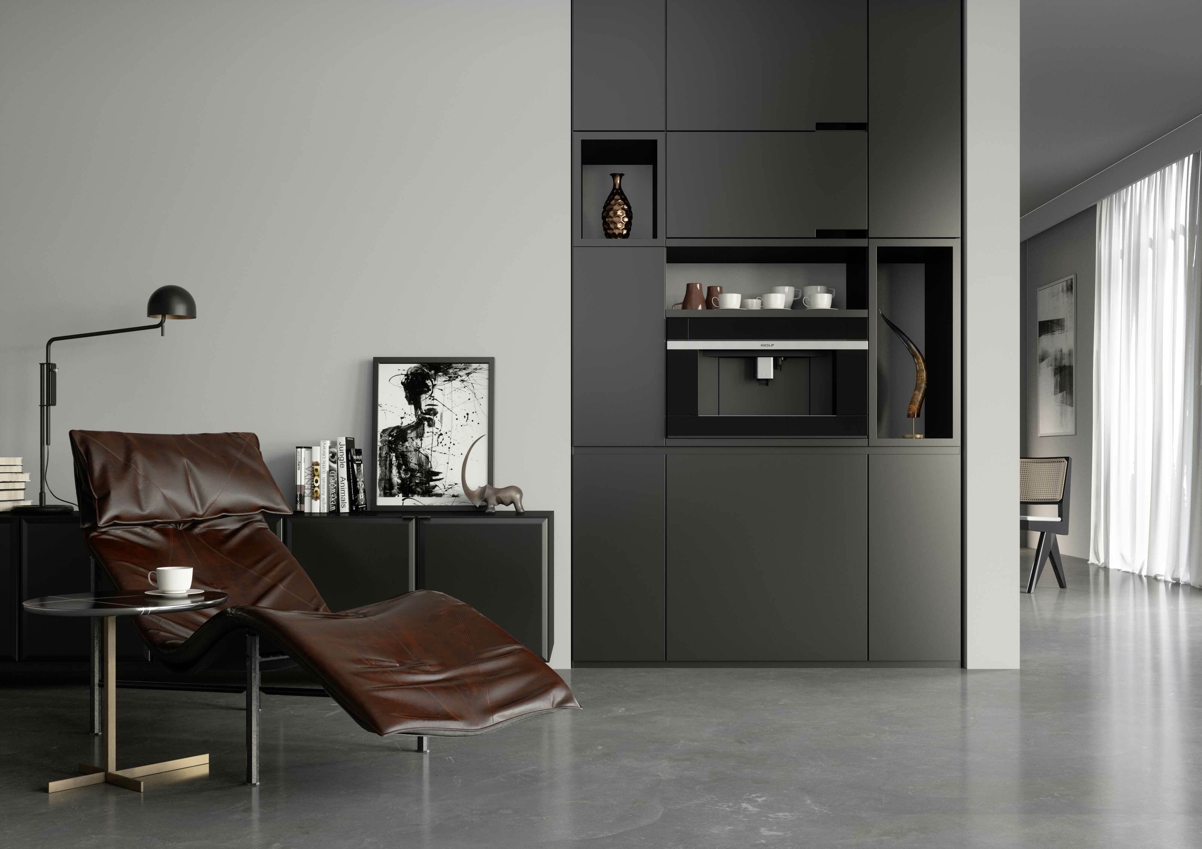 Wolf M Series Contemporary Black Coffee System ICBEC3050CM/B