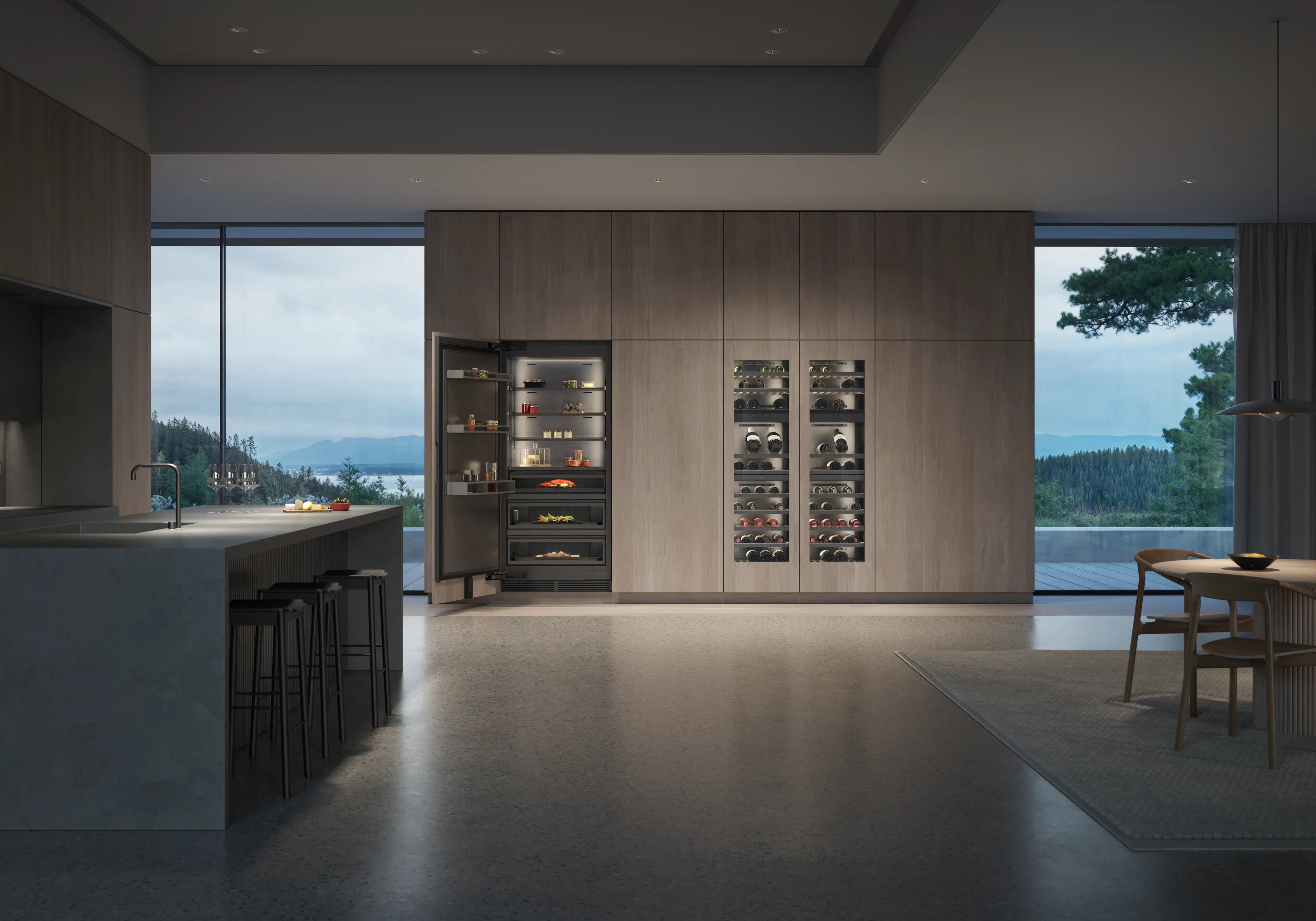 Gaggenau Vario cooling Expressive series refrigerator 213.4 x 90 cm