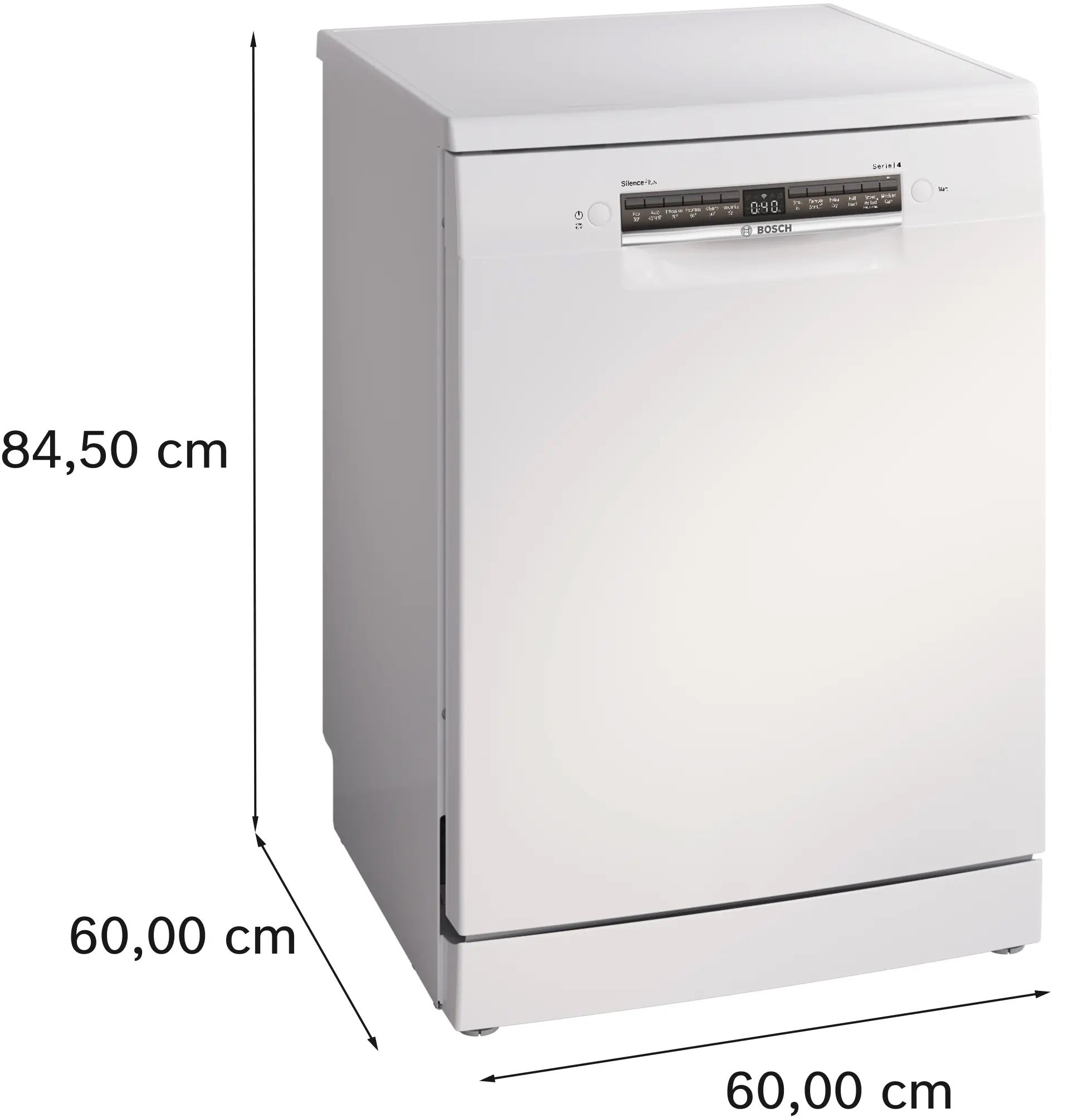 Bosch Series 4 Free-standing dishwasher 60 cm White - SMS4EKW06G