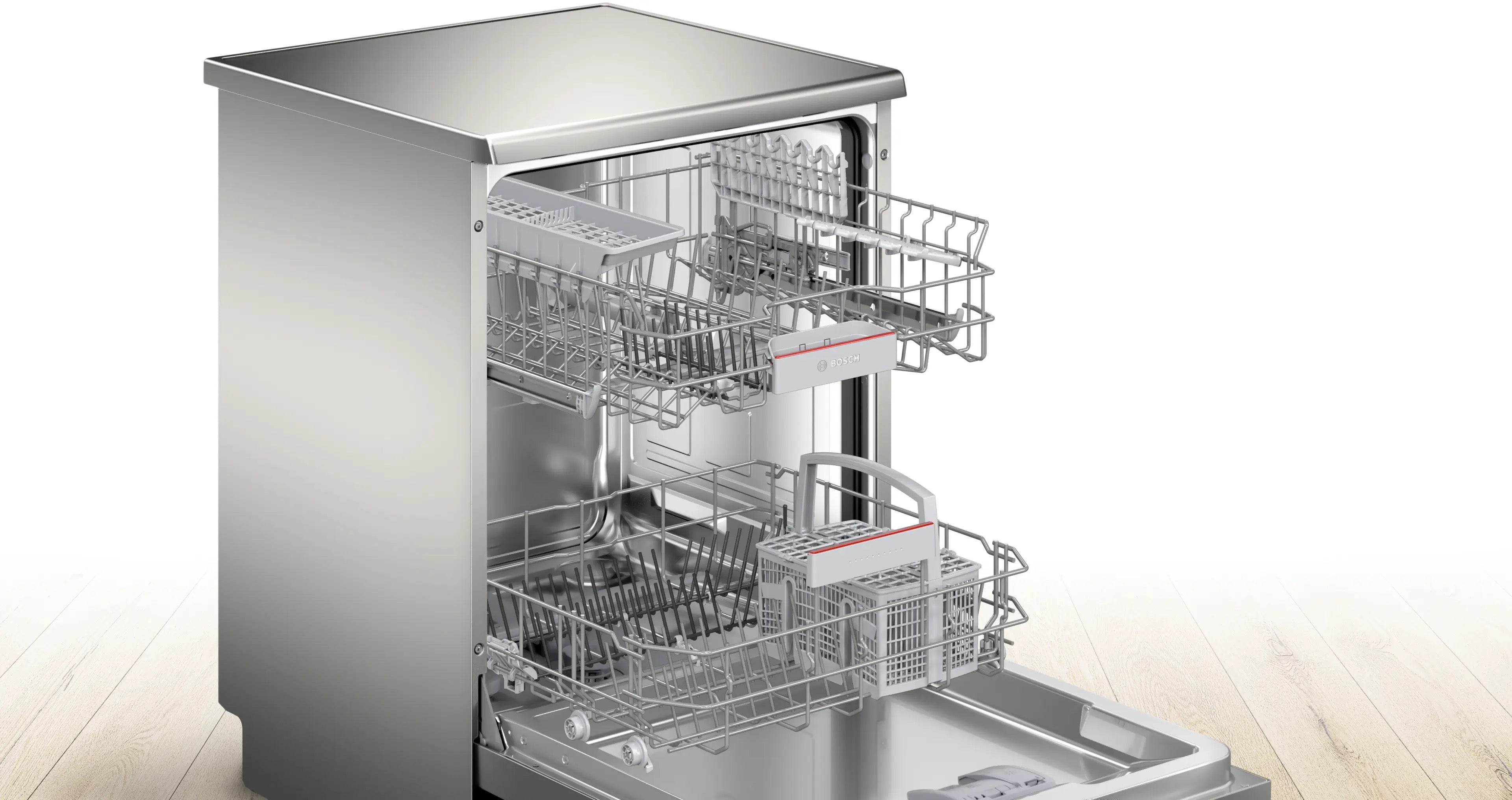 Bosch Series 4 Free-standing dishwasher 60 cm Brushed steel anti-fingerprint - SMS4EKI06G