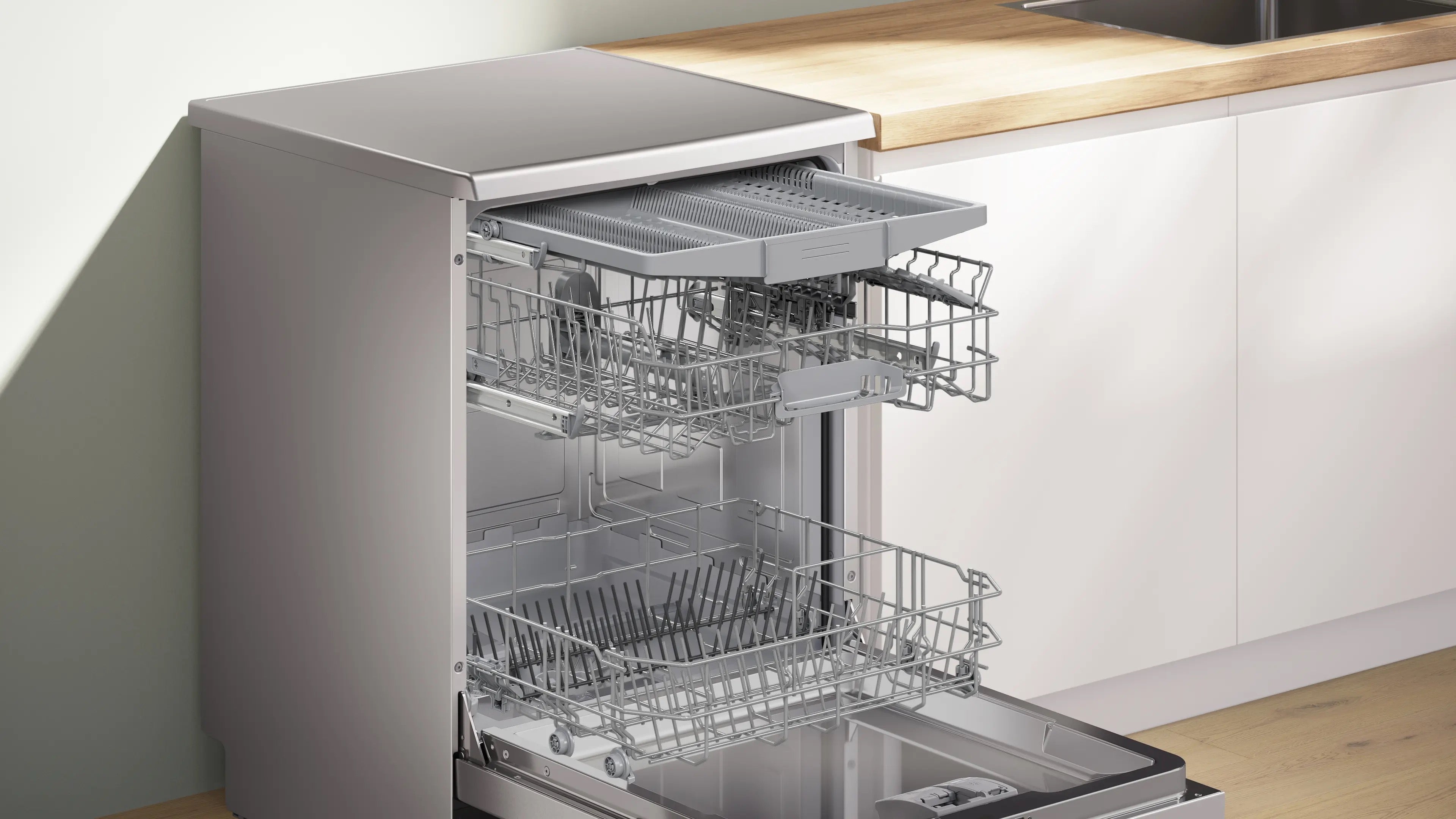 Bosch Series 2 Free-standing dishwasher 60 cm Brushed steel anti-fingerprint - SMS2HVI06G