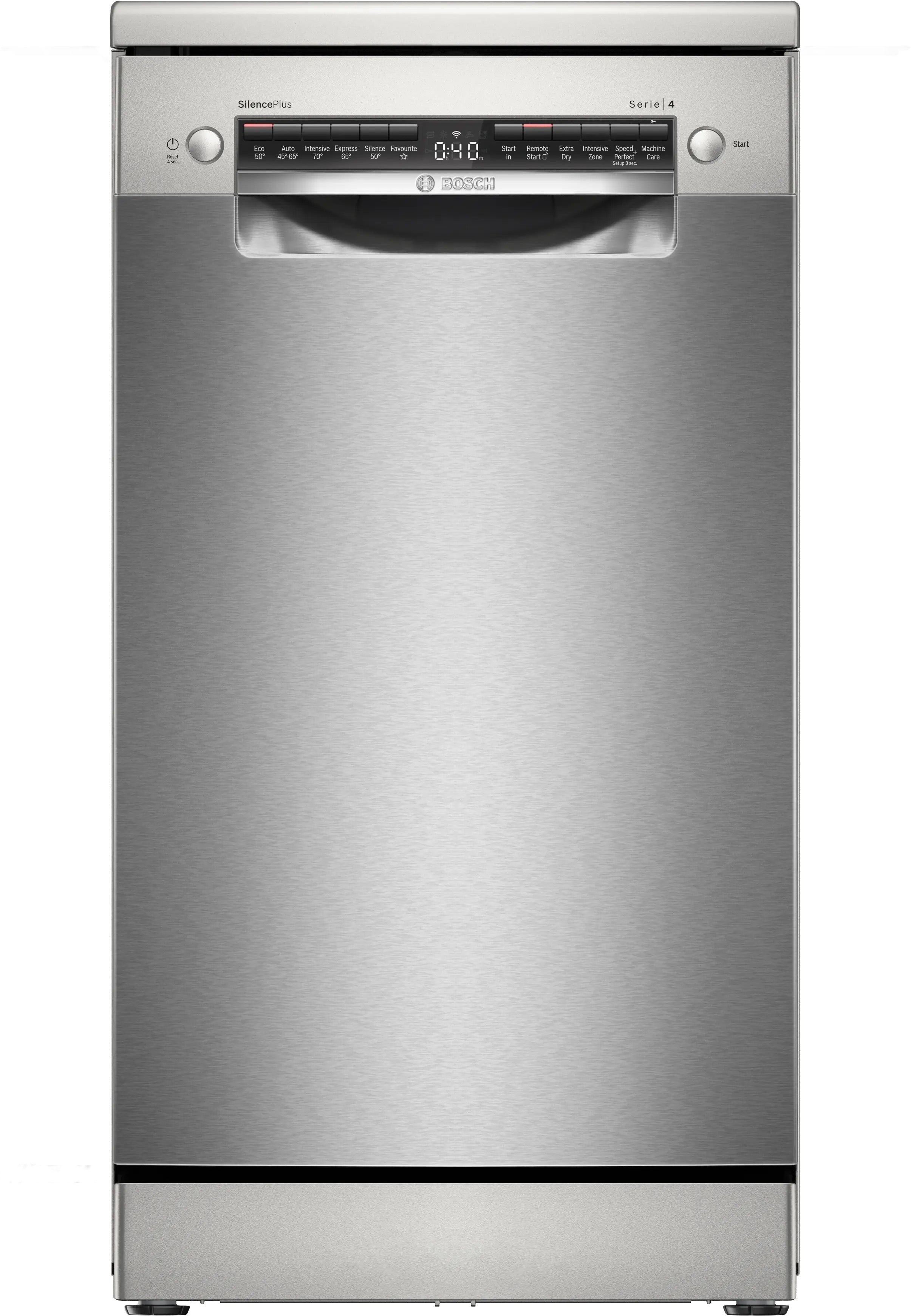Bosch Series 4 Free-standing dishwasher 45 cm Brushed steel anti-fingerprint - SPS4HMI14G