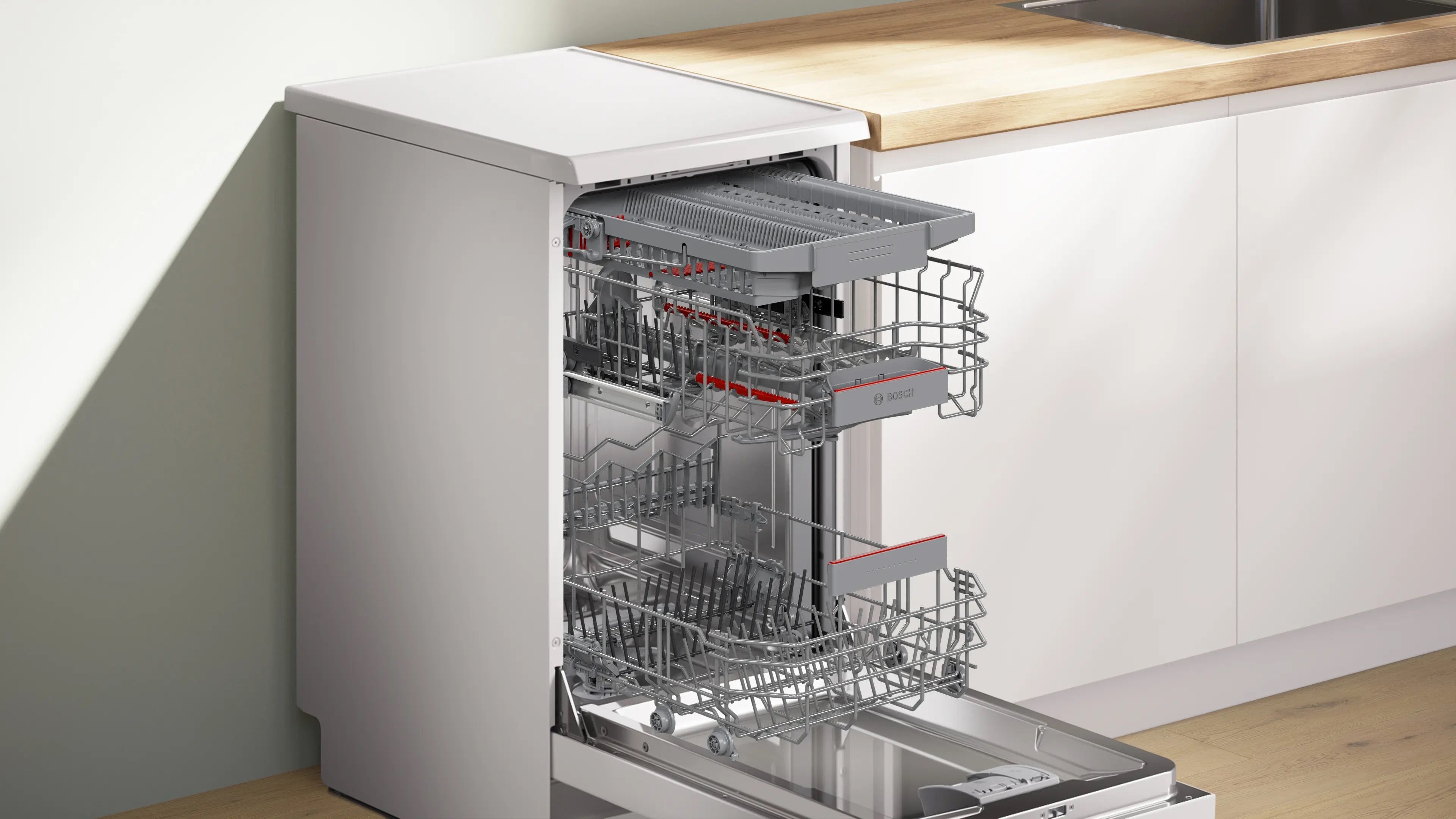 Bosch Series 4 Free-standing dishwasher 45 cm White - SPS4HMW14G
