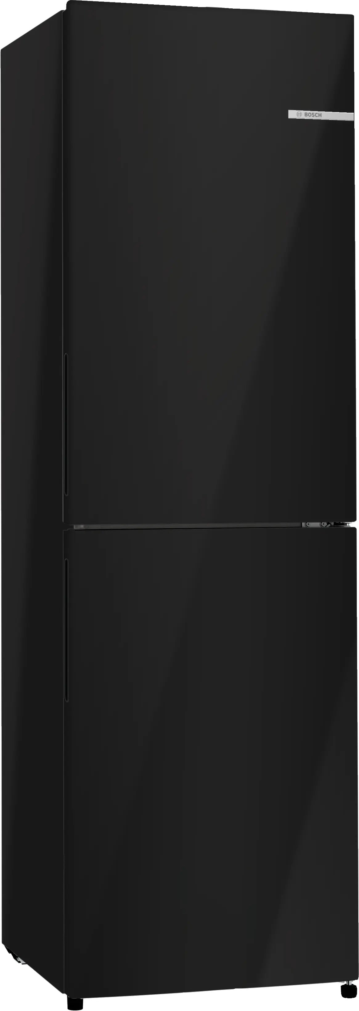 Bosch Series 2 Free-standing fridge-freezer with freezer at bottom 182.4 x 55 cm Black - KGN27NBEAG