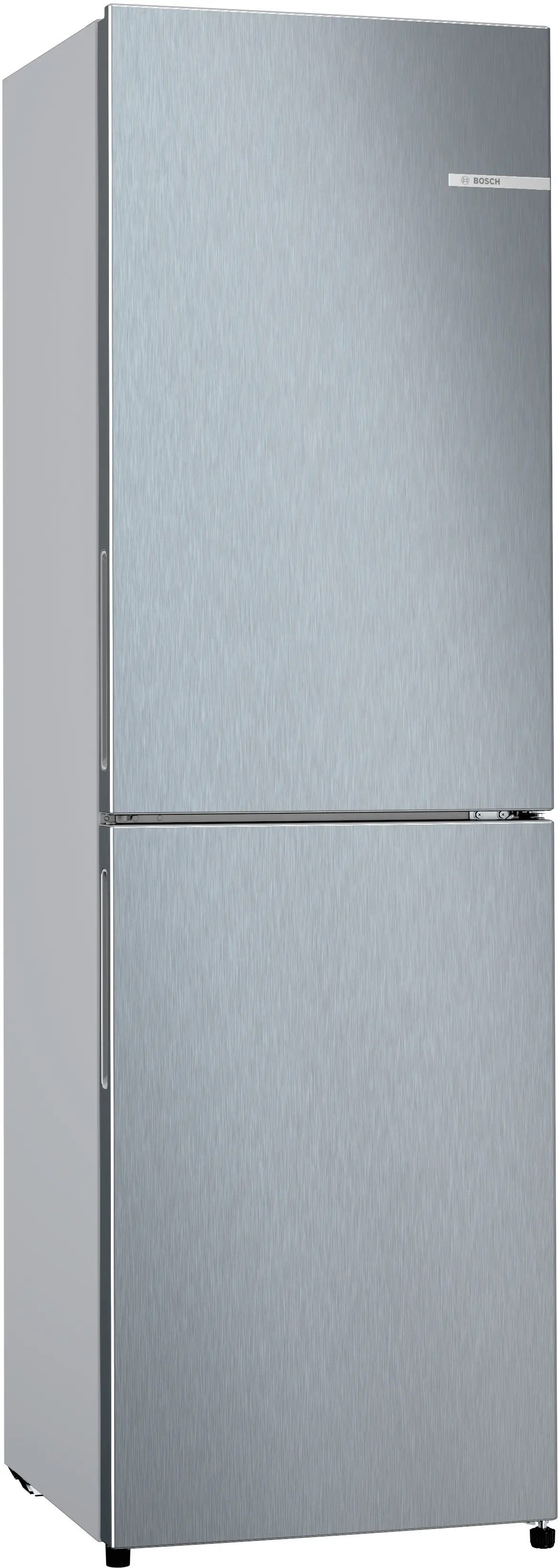 Bosch Series 2 Free-standing fridge-freezer with freezer at bottom 182.4 x 55 cm Stainless steel look - KGN27NLEAG