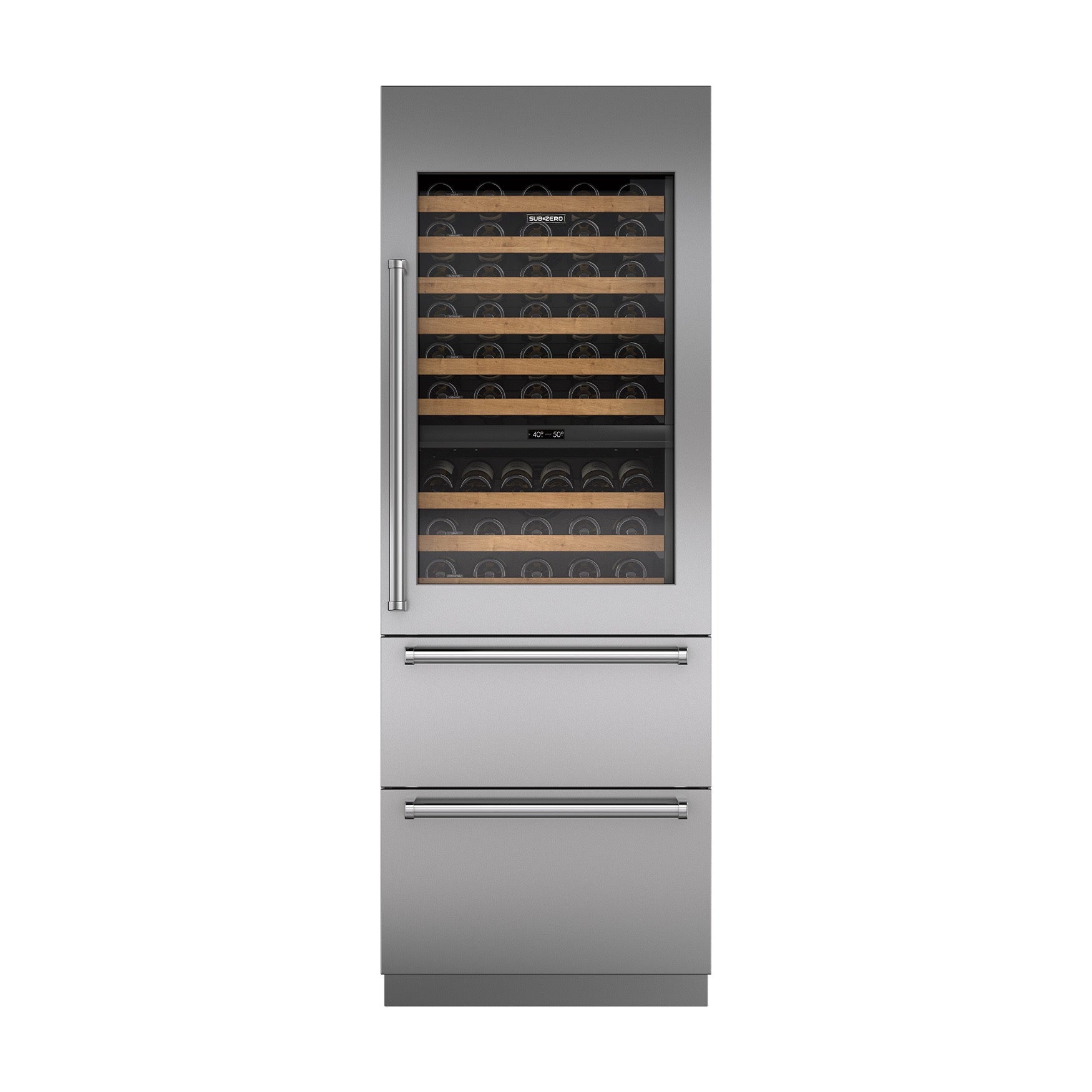 Sub-Zero Wine Storage with Refrigerator Drawers -Tall ICBDET3050WR
