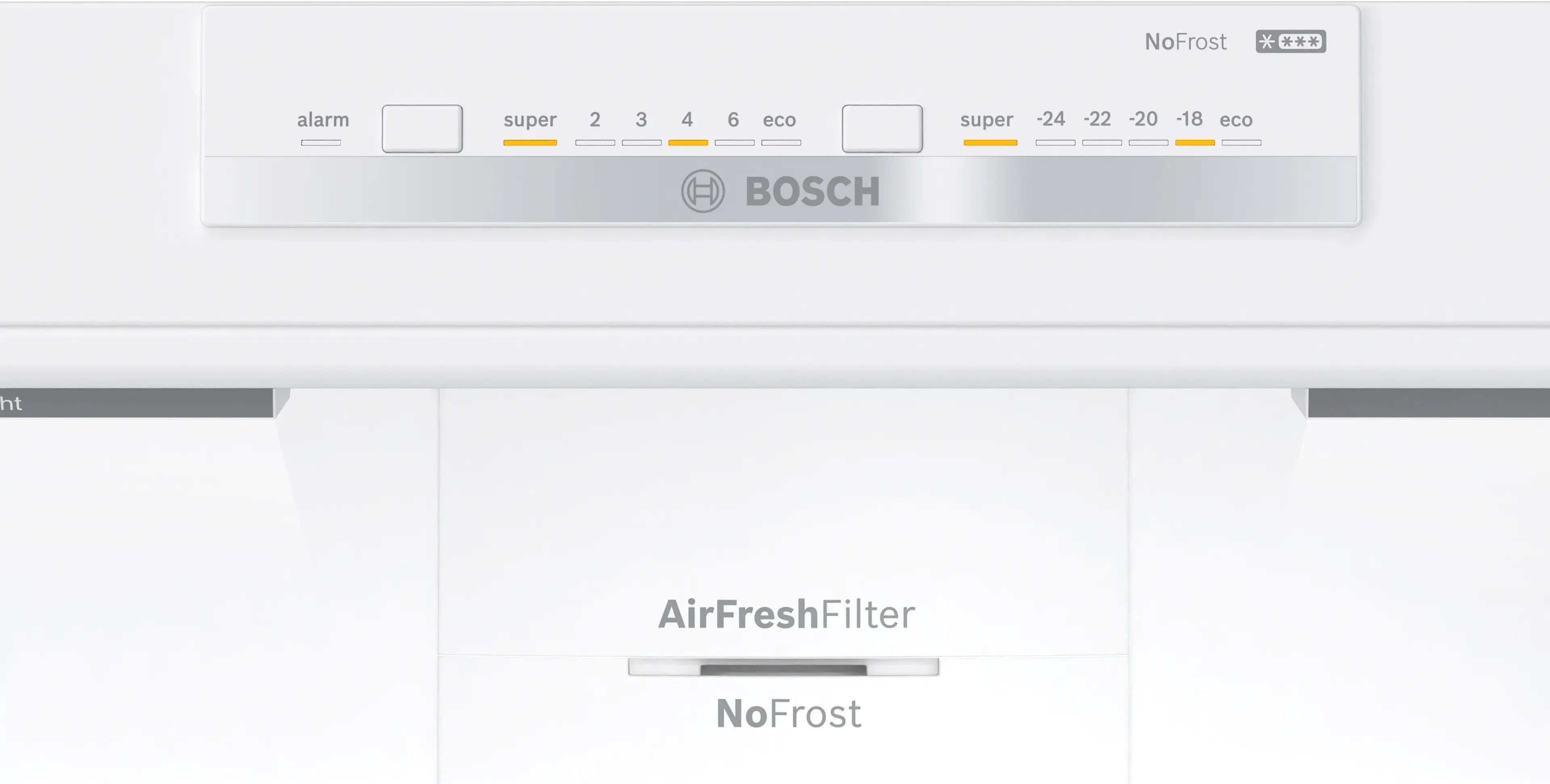 Bosch Series 4 Free-standing fridge-freezer with freezer at bottom 186 x 86 cm Stainless steel - KGN86VIEAG