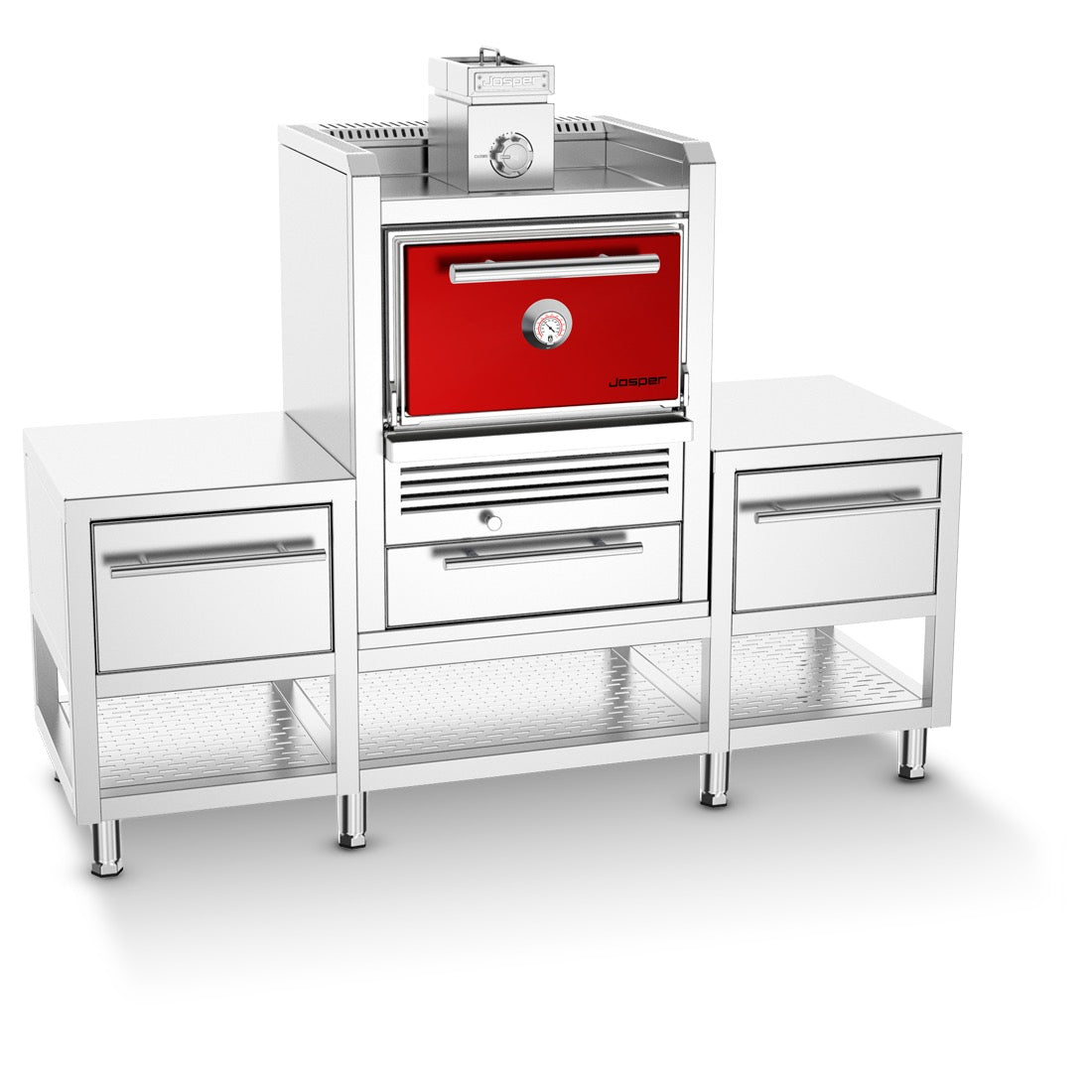 Josper Casa Mesa Charcoal Oven with Built-In Cabinet
