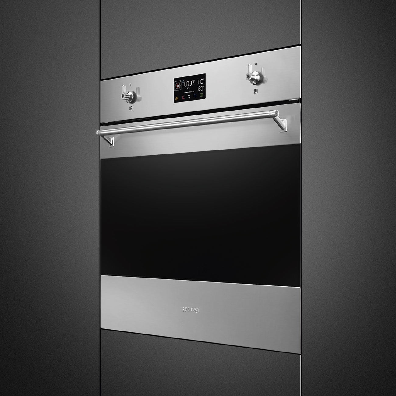 Smeg Classic Pyrolytic Steam Combi Multifunction Oven Stainless Steel -  SOP6302S2PX