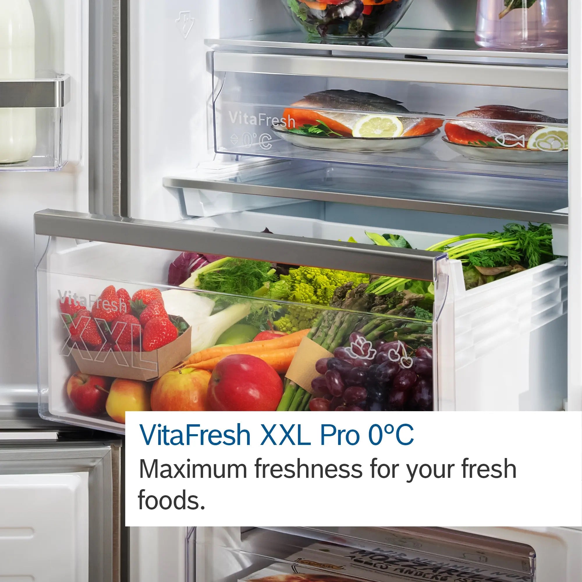 Bosch Series 6 Free-standing fridge-freezer 203 x 60 cm White - KGN39AWCTG
