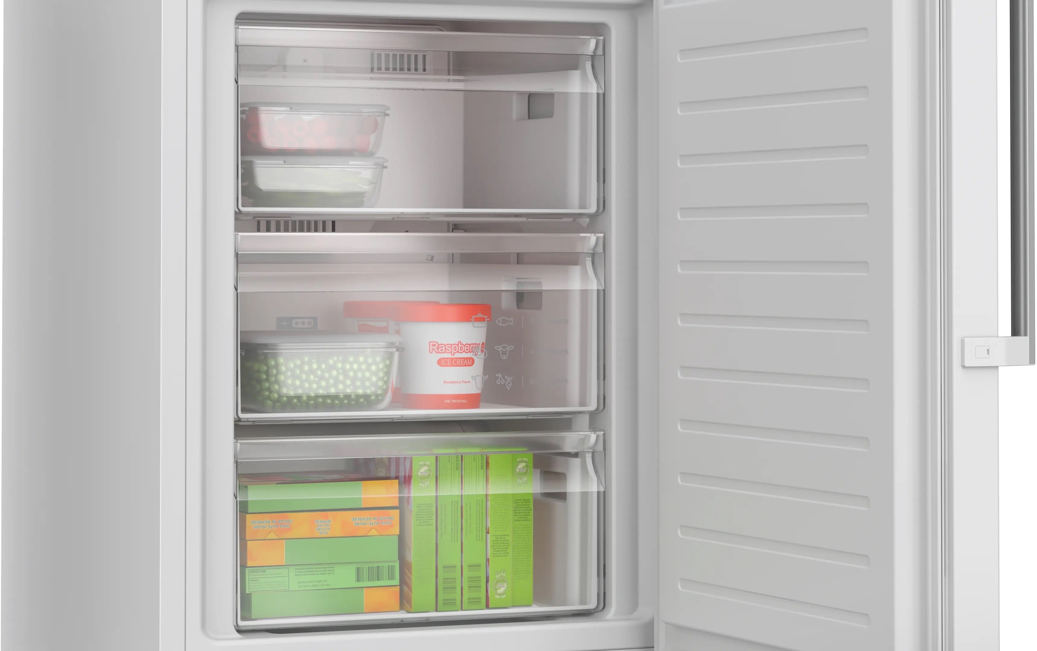 Bosch Series 6 Free-standing fridge-freezer 203 x 60 cm White - KGN39AWCTG