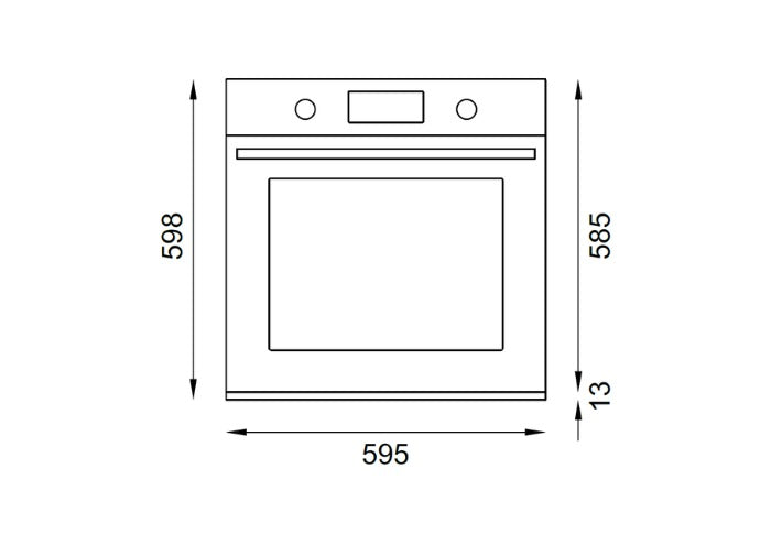 Bertazzoni Professional Series 60cm Electric Pyro Built-in oven LCD display