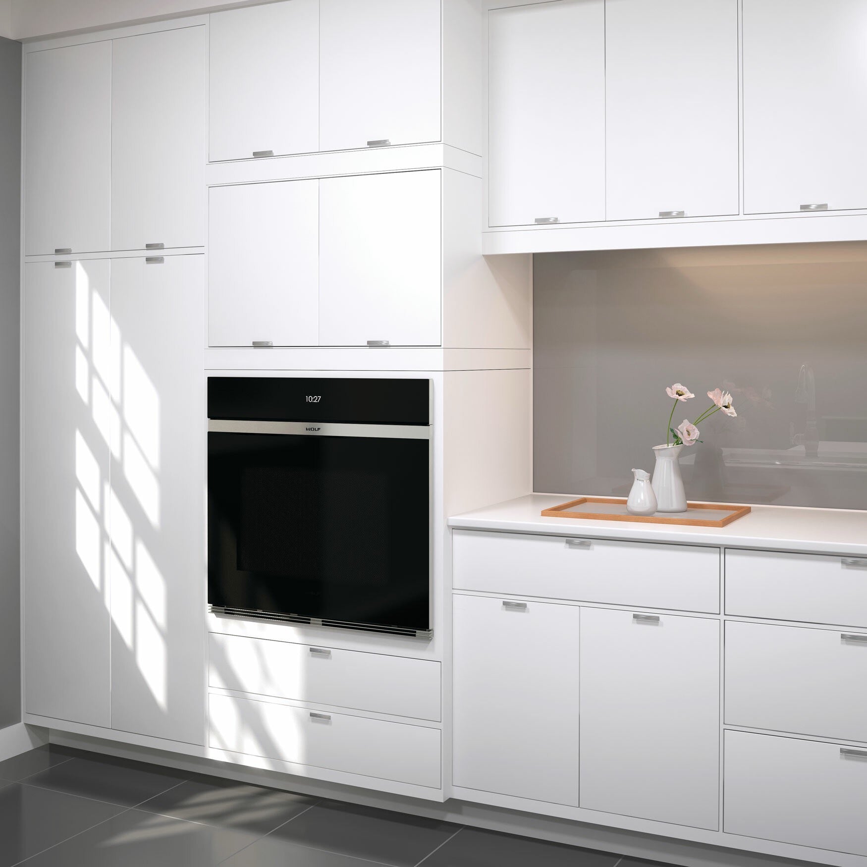 Wolf M Series Contemporary Black Glass Single Oven ICBSO3050CM/B