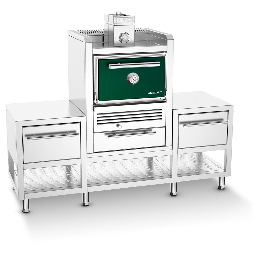 Josper Casa Mesa Charcoal Oven with Built-In Cabinet
