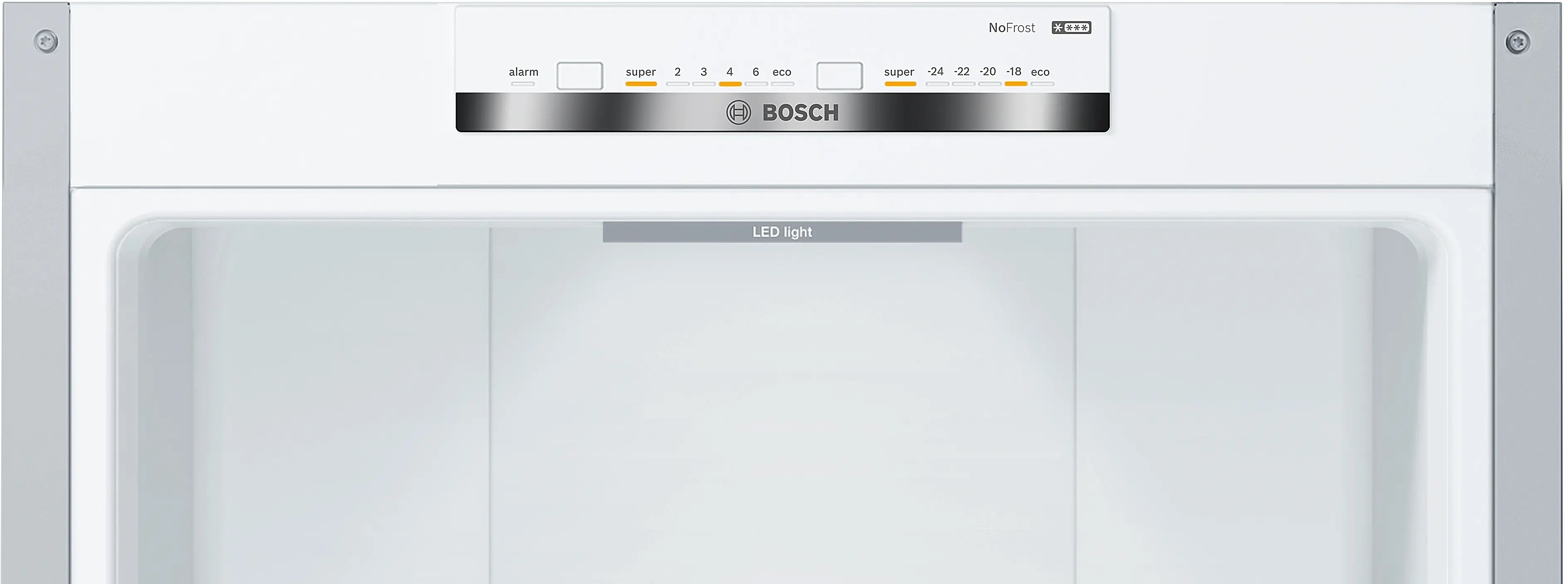 Bosch Series 4 Free-standing fridge-freezer Stainless steel look - KGN392LEBG