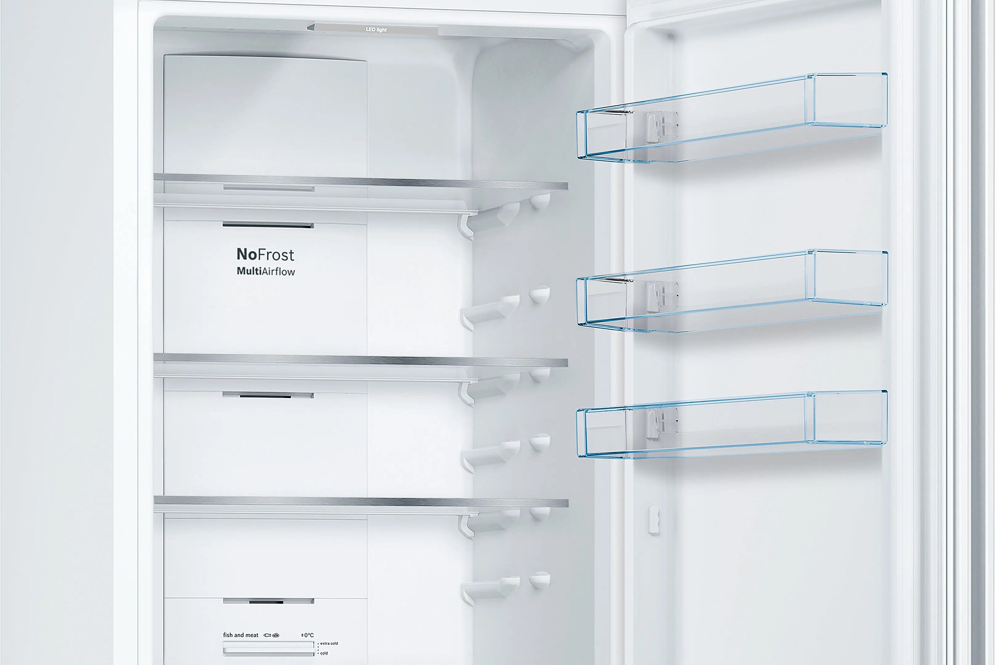 Bosch Series 4 Free-standing fridge-freezer White, Total No Frost - KGN392WEBG