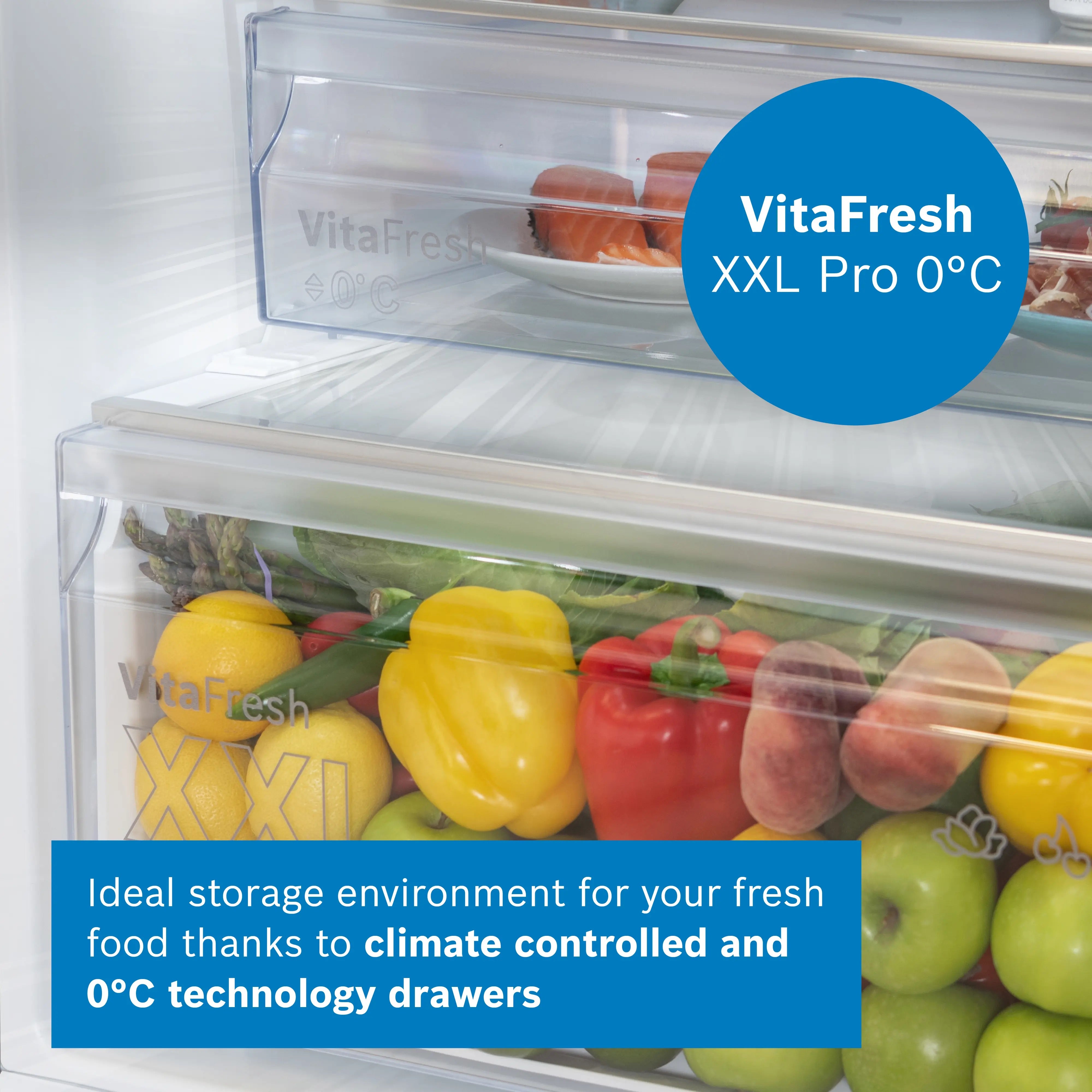 Bosch Series 4 Free-standing fridge-freezer Stainless steel look - KGN362LDFG