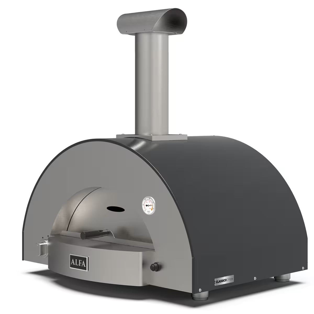 Alfa Forno Classico Line 2 Pizze LPG Ardesia Grey