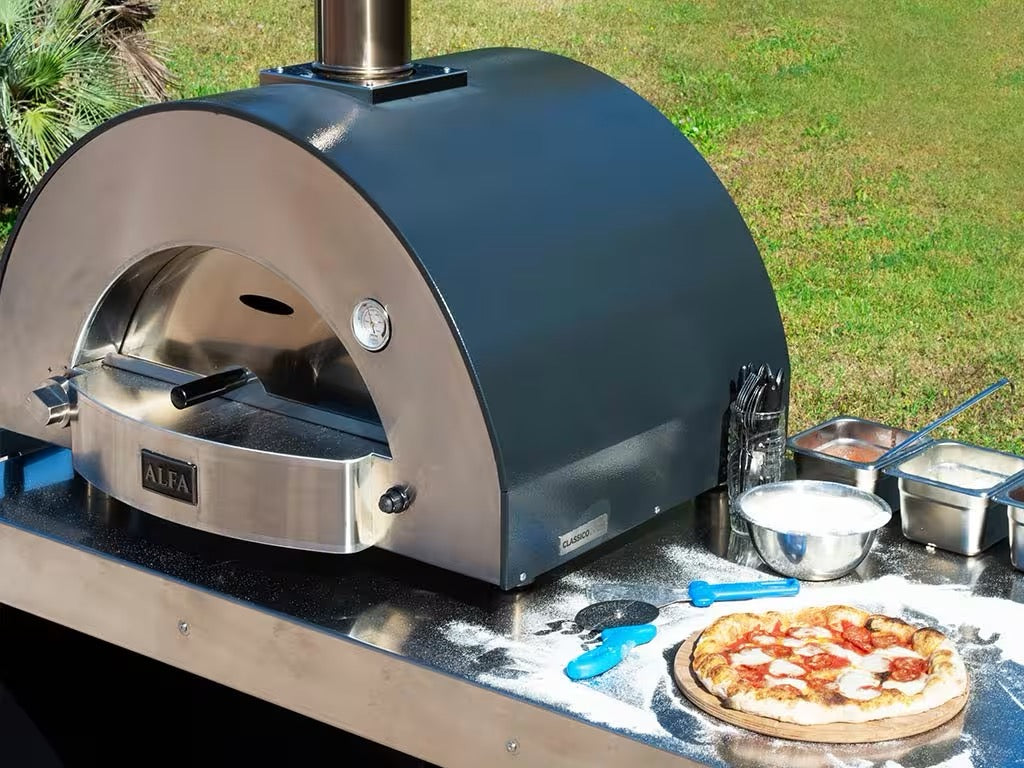Alfa Forno Classico Line 2 Pizze LPG Ardesia Grey