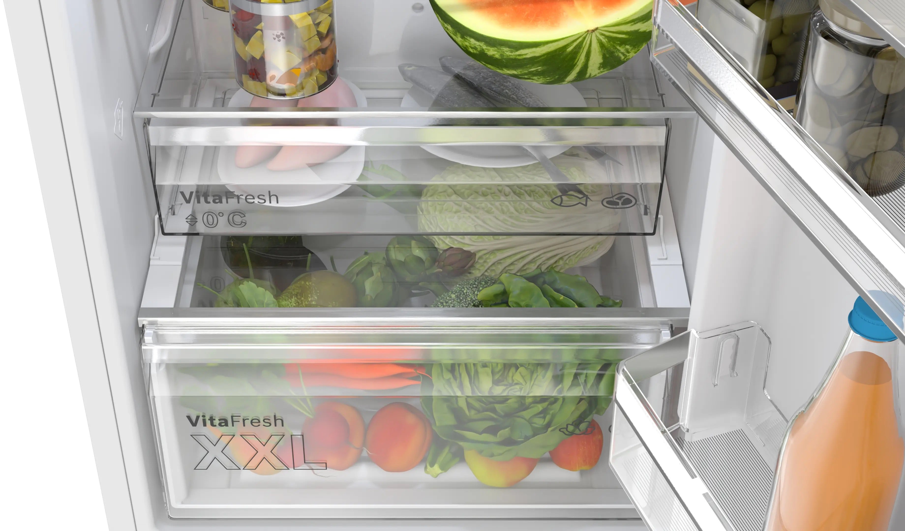 Bosch Series 4 Free-standing fridge-freezer White - KGN362WDFG