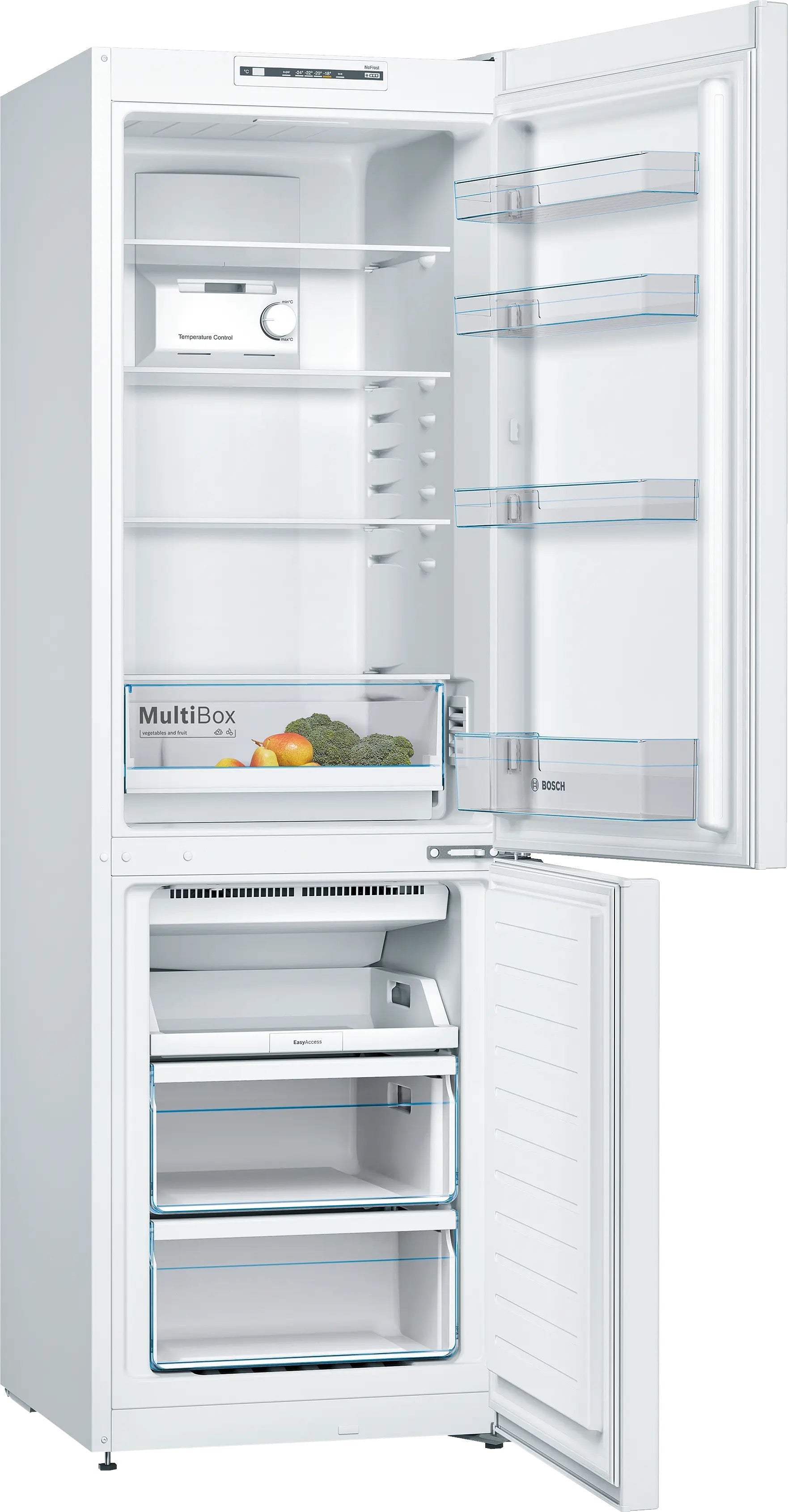 Bosch Series 2 Free-standing fridge-freezer  White, Total No Frost -  KGN36NWEAG