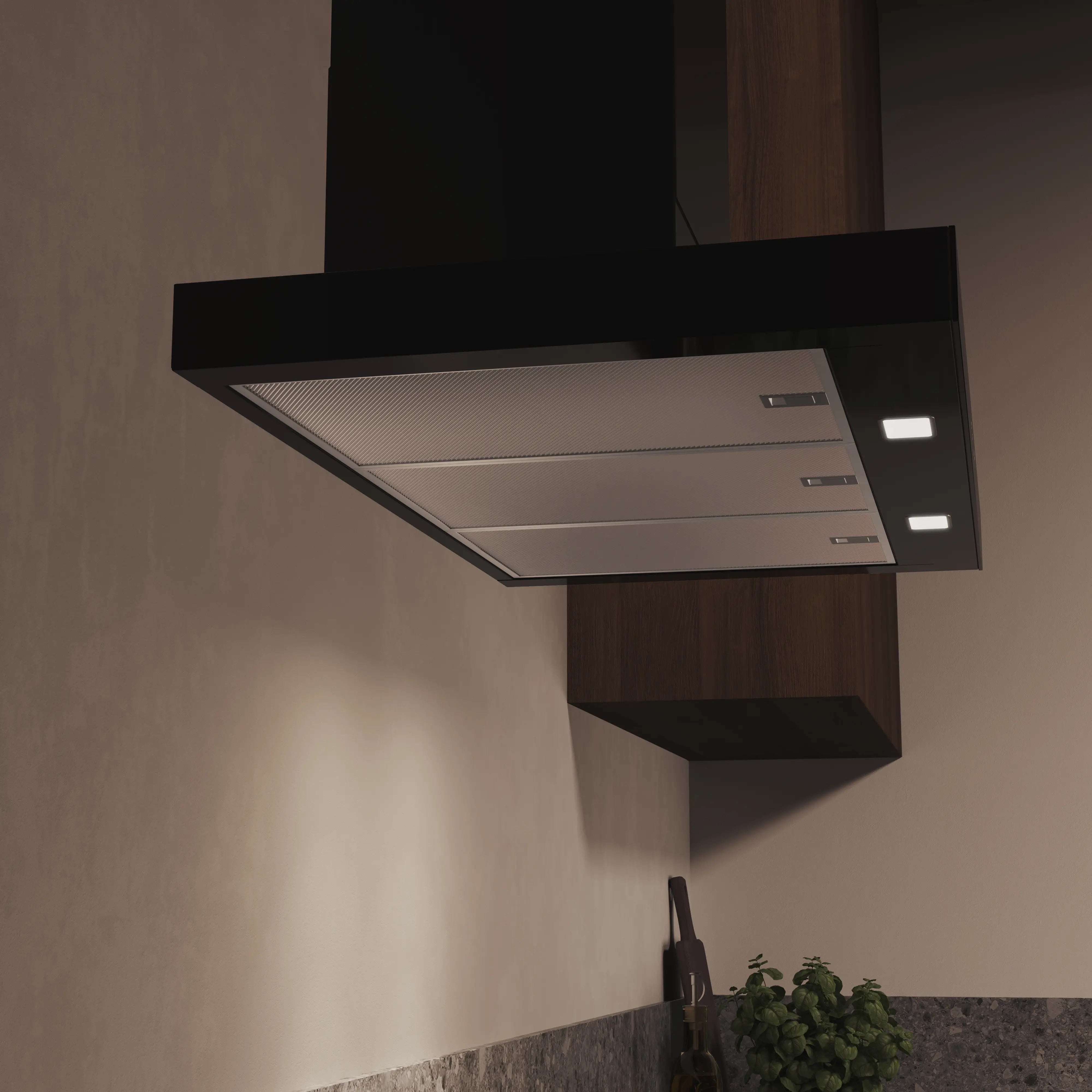 Siemens iQ500 Wall-mounted cooker hood 90 cm Matt black - LC97BDN60B