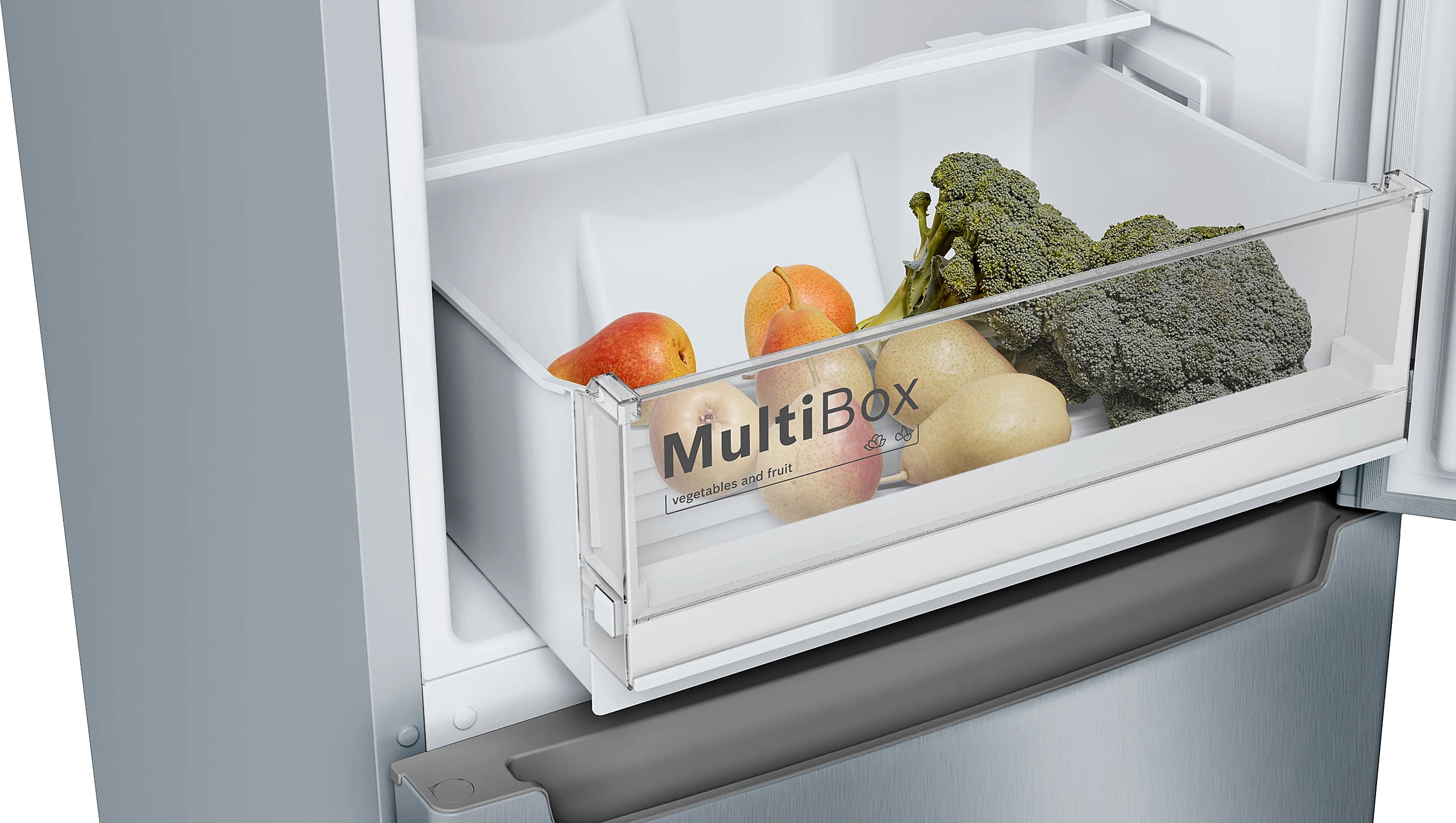 Bosch Series 2 Free-standing fridge-freezer Stainless steel look - KGN34NLEAG