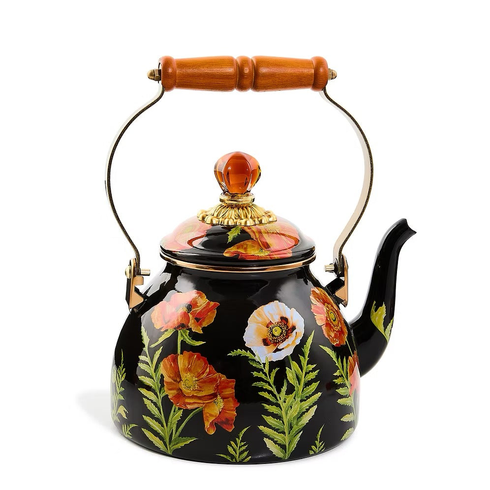 Mackenzie-Childs Poppy 2 Quart Tea Kettle
