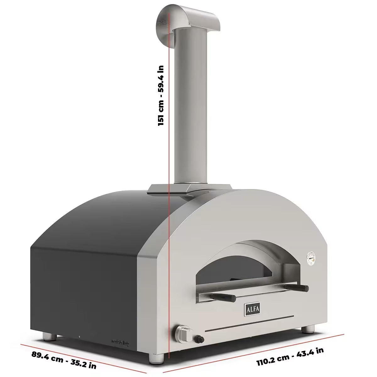 Alfa Forno Futuro Line 4 Gas/Hybrid Pizza Oven