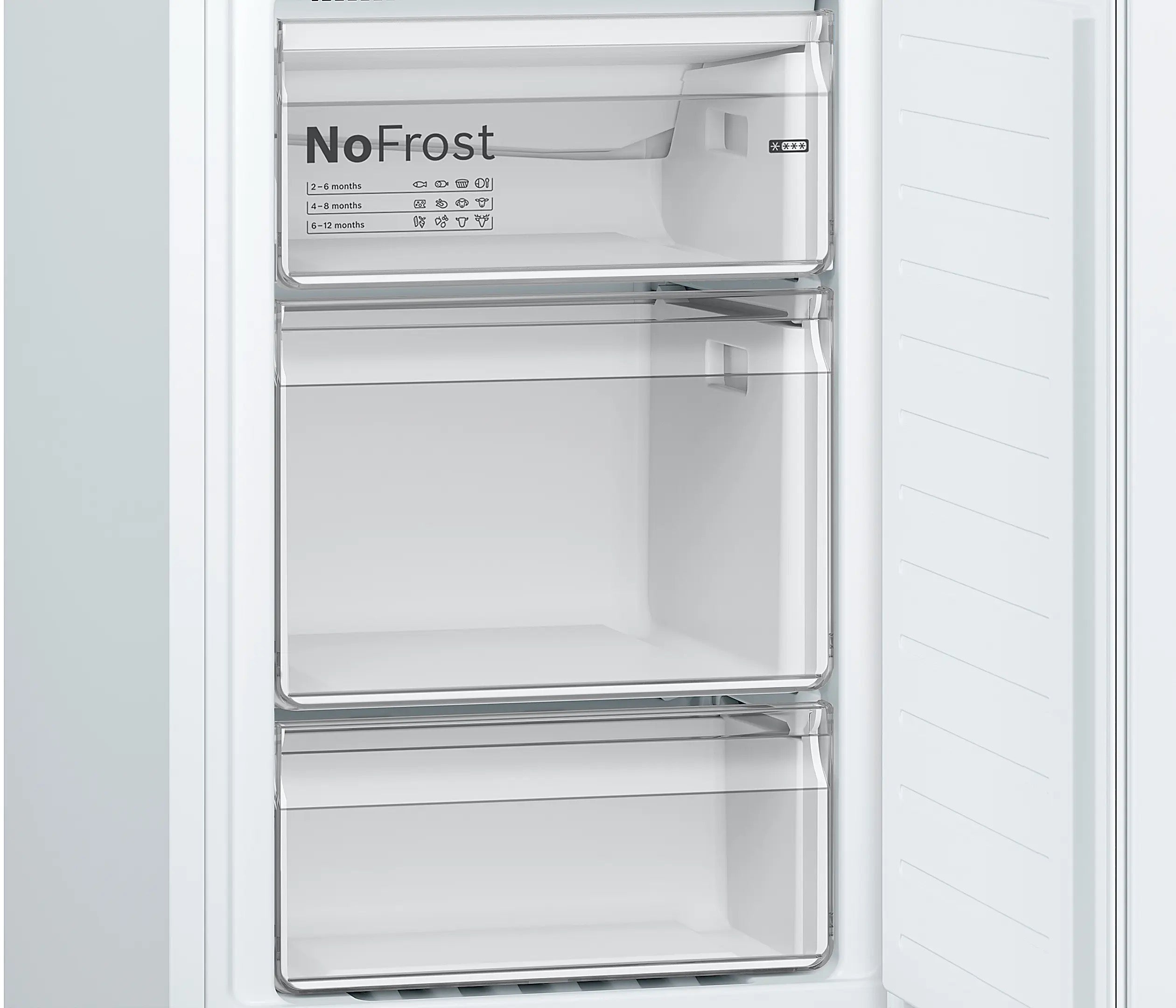 Bosch Series 2 Free-standing fridge-freezer White, Total No Frost - KGN34NWEAG