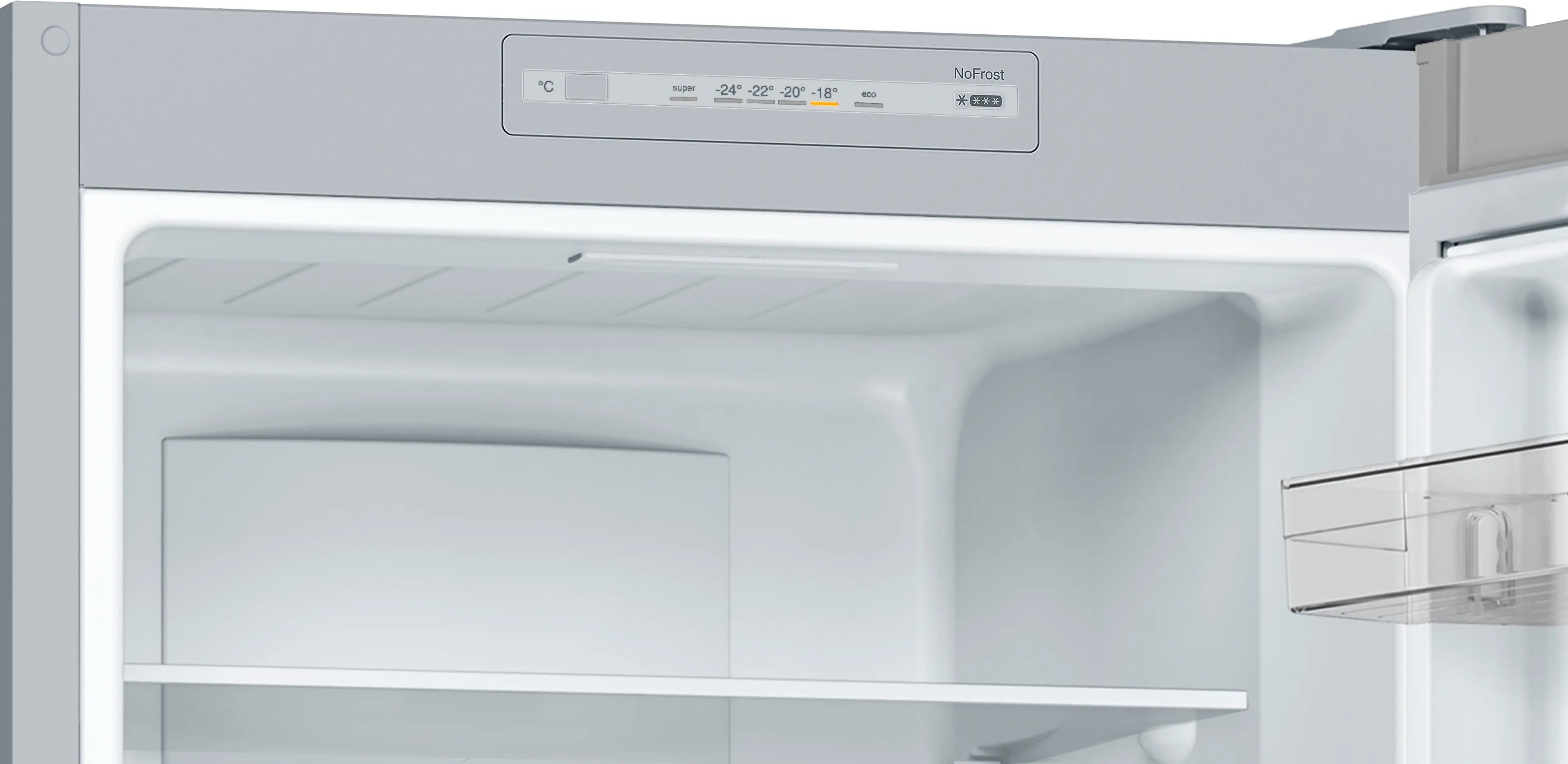 Bosch Series 2 Free-standing fridge-freezer Stainless steel look - KGN33NLEBG
