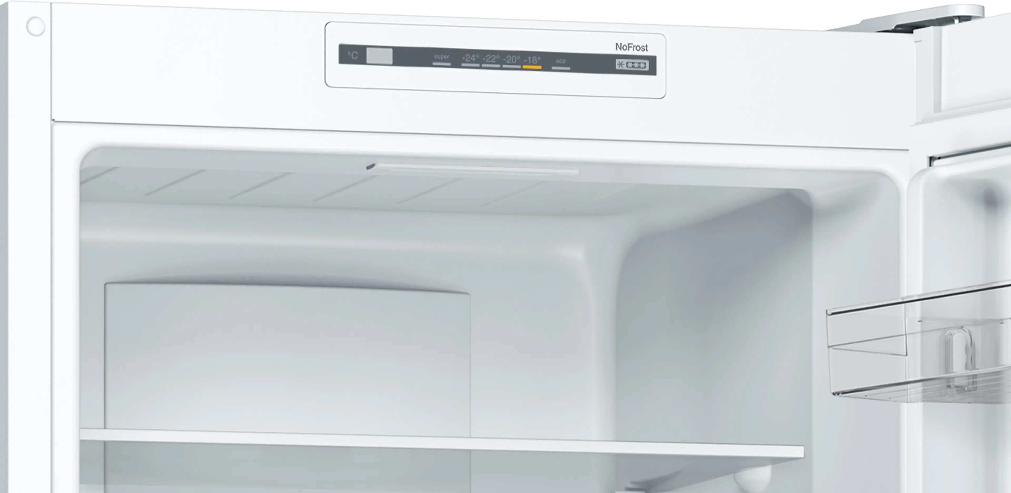 Bosch Series 2 Free-standing fridge-freezer White, Total No Frost - KGN33NWEBG