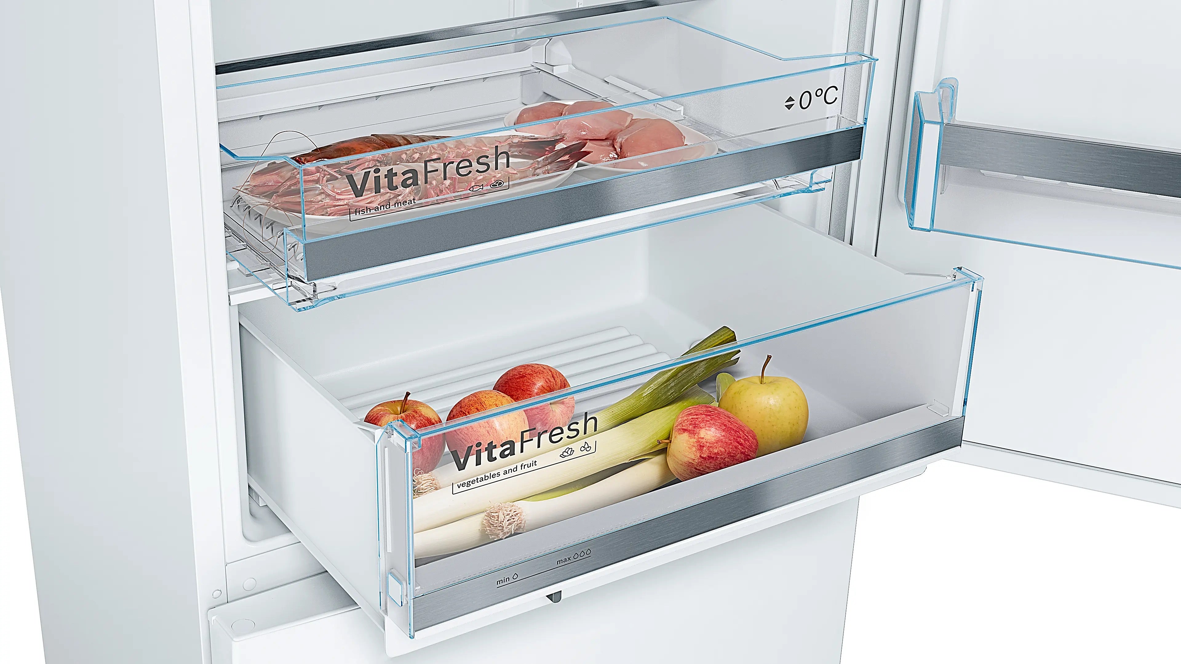 Bosch Series 6 Free-standing fridge-freezer  White - KGE49AWCAG