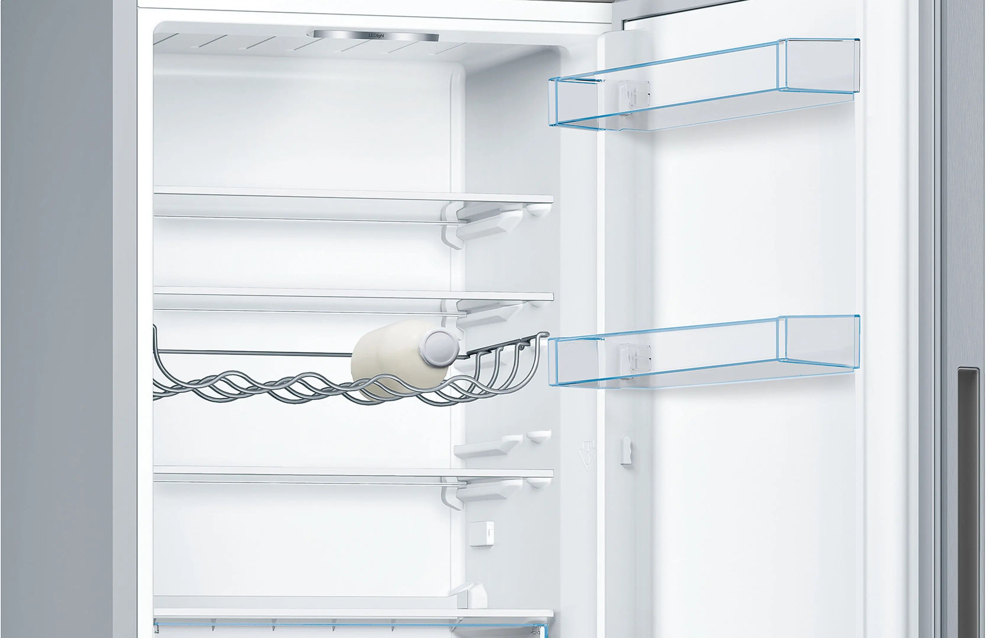 Bosch Series 4 Free-standing fridge-freezer Stainless steel look - KGV33VLEAG