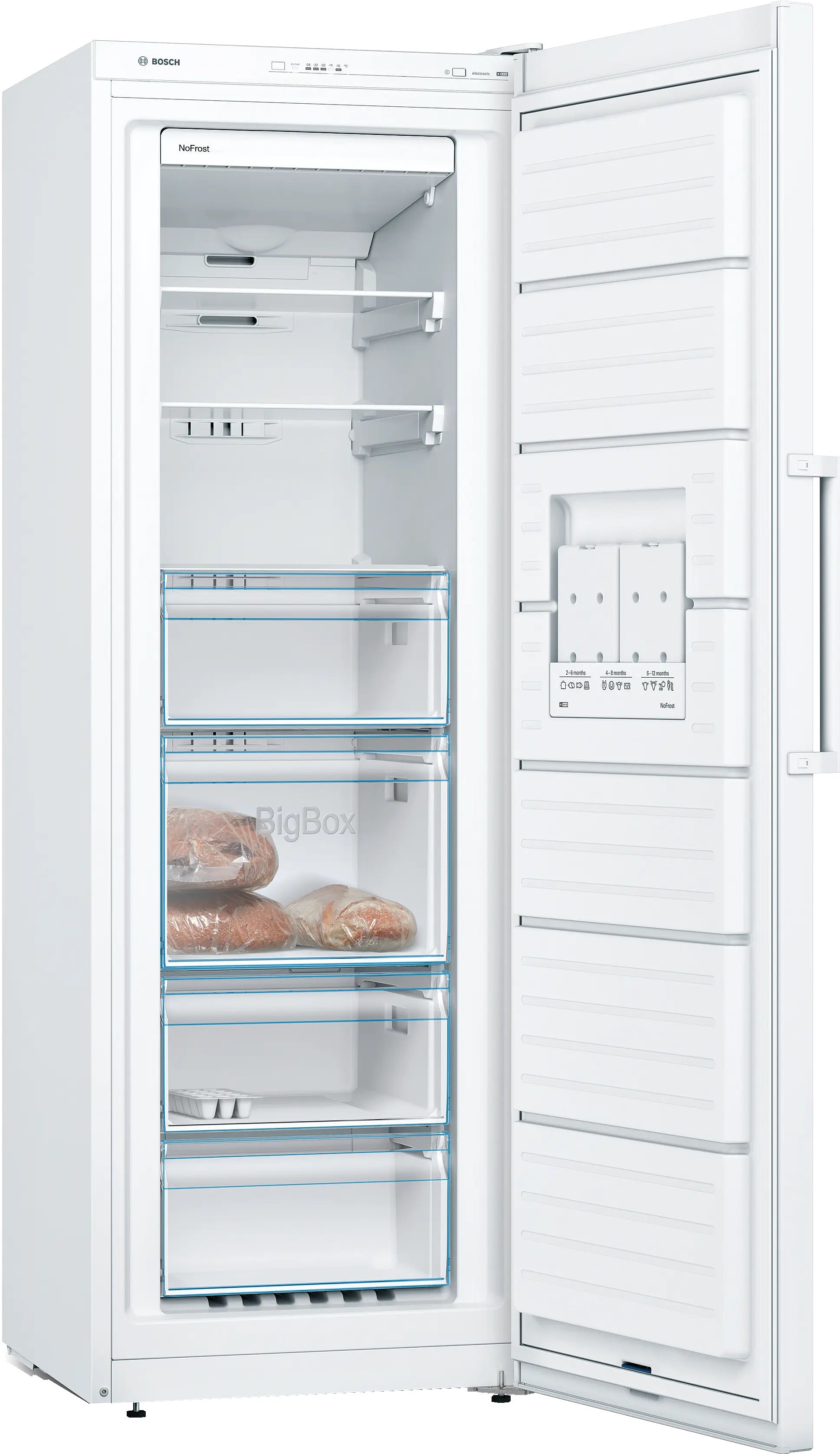 Bosch Series 4 Free-standing freezer 176 x 60 cm White - GSN33VWEPG