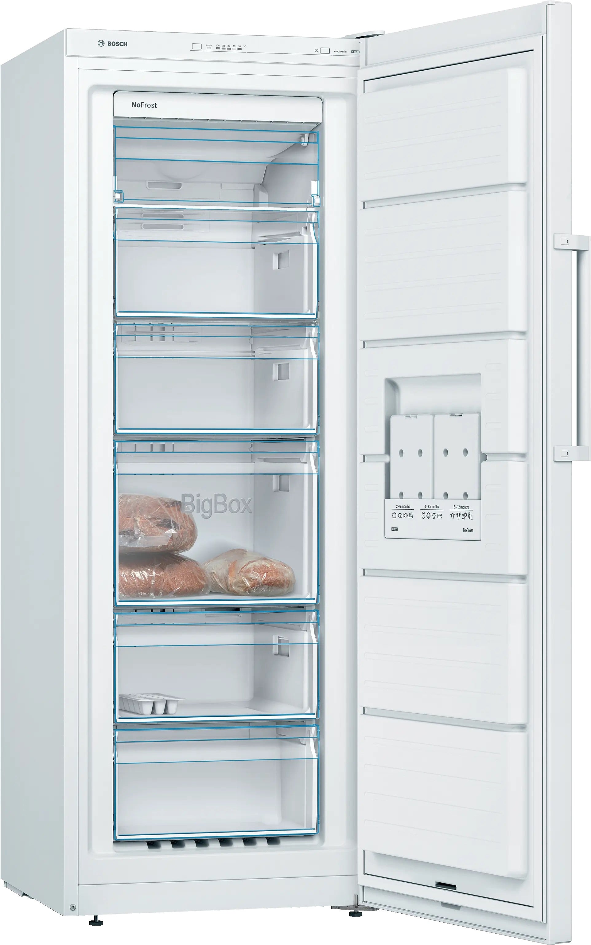 Bosch Series 4 Free-standing freezer 161 x 60 cm White - GSN29VWEVG