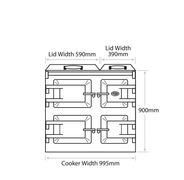 Everhot 100i Series Induction Range Cooker
