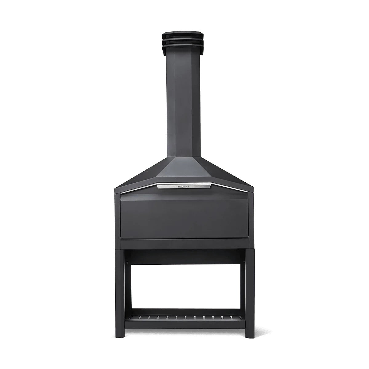 Braaimaster Freestanding Braai Duo Black Wood-Fired
