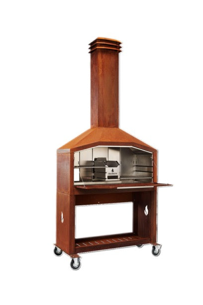 Braaimaster Freestanding Braai Duo Corten Steel
