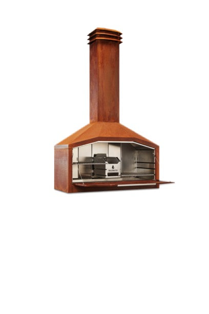 Braaimaster Freestanding Braai Duo Corten Steel