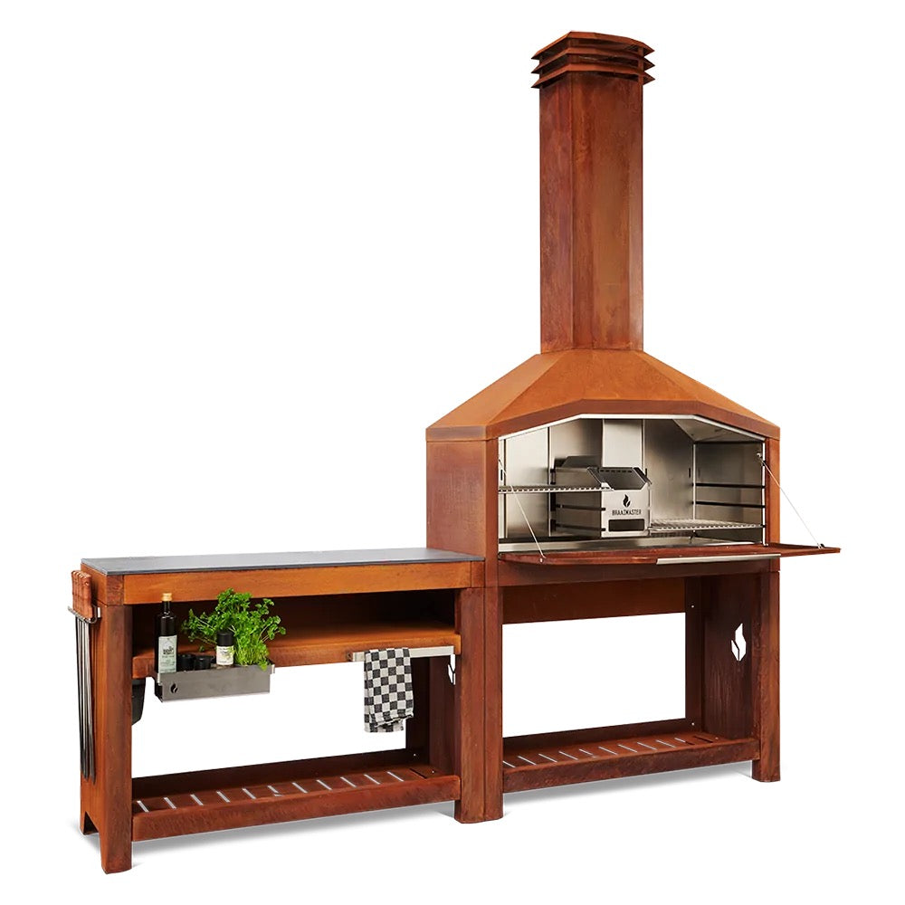 Braaimaster FS Duo Corten Complete Setup