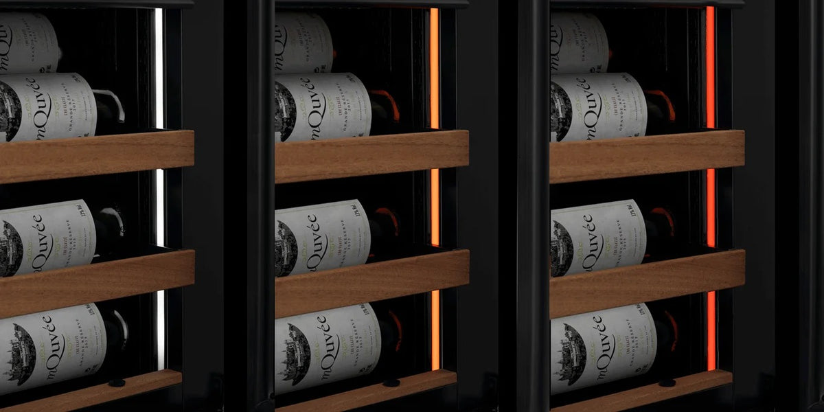 MQuvee Built-In Wine Fridge - WineCave Exclusive 700 60D Slim - Push/Pull